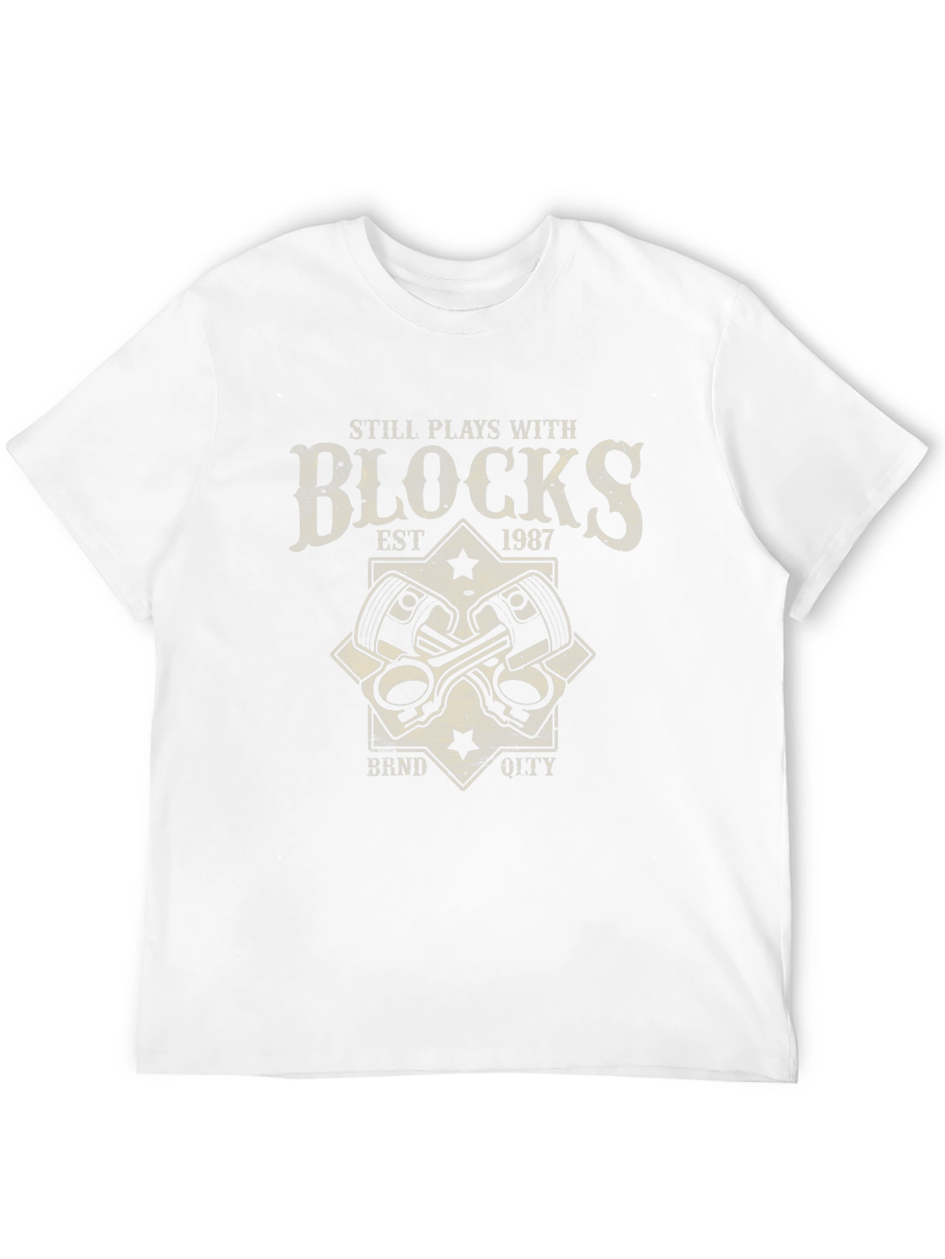 Still Plays With Blocks T-Shirt - Car Enthusiast