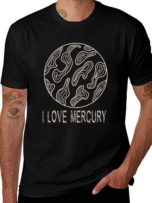 I Love Mercury Planet Graphic T-Shirt