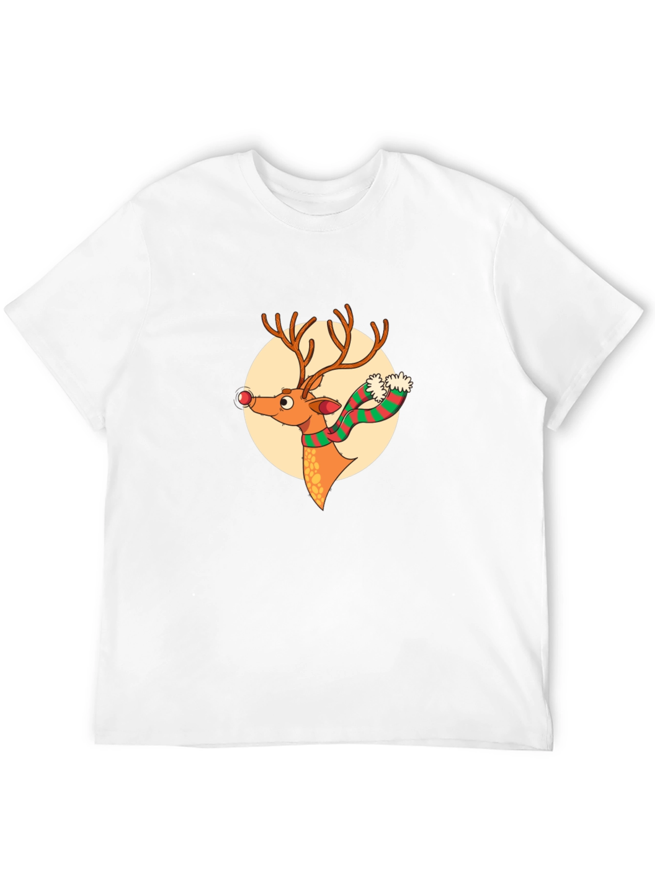 Festive Reindeer Graphic Tee - Holiday Style