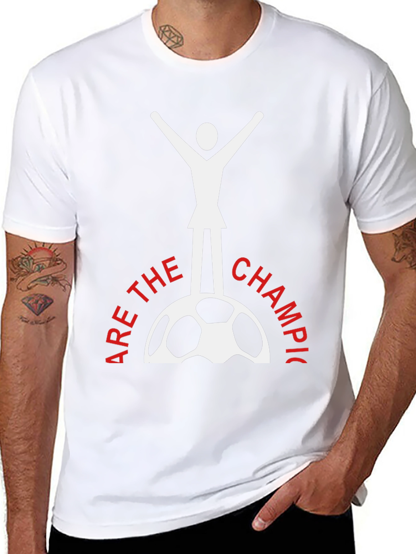 Champions Soccer T-Shirt - Black Tee