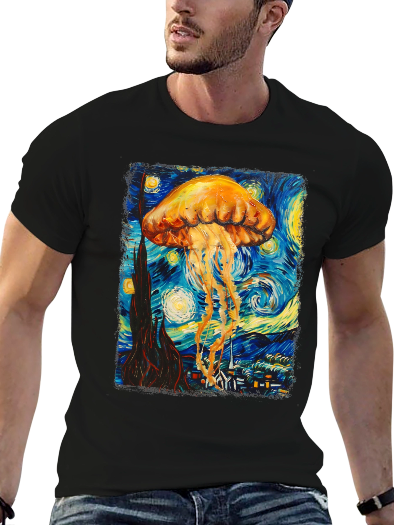 Starry Jellyfish Graphic Tee