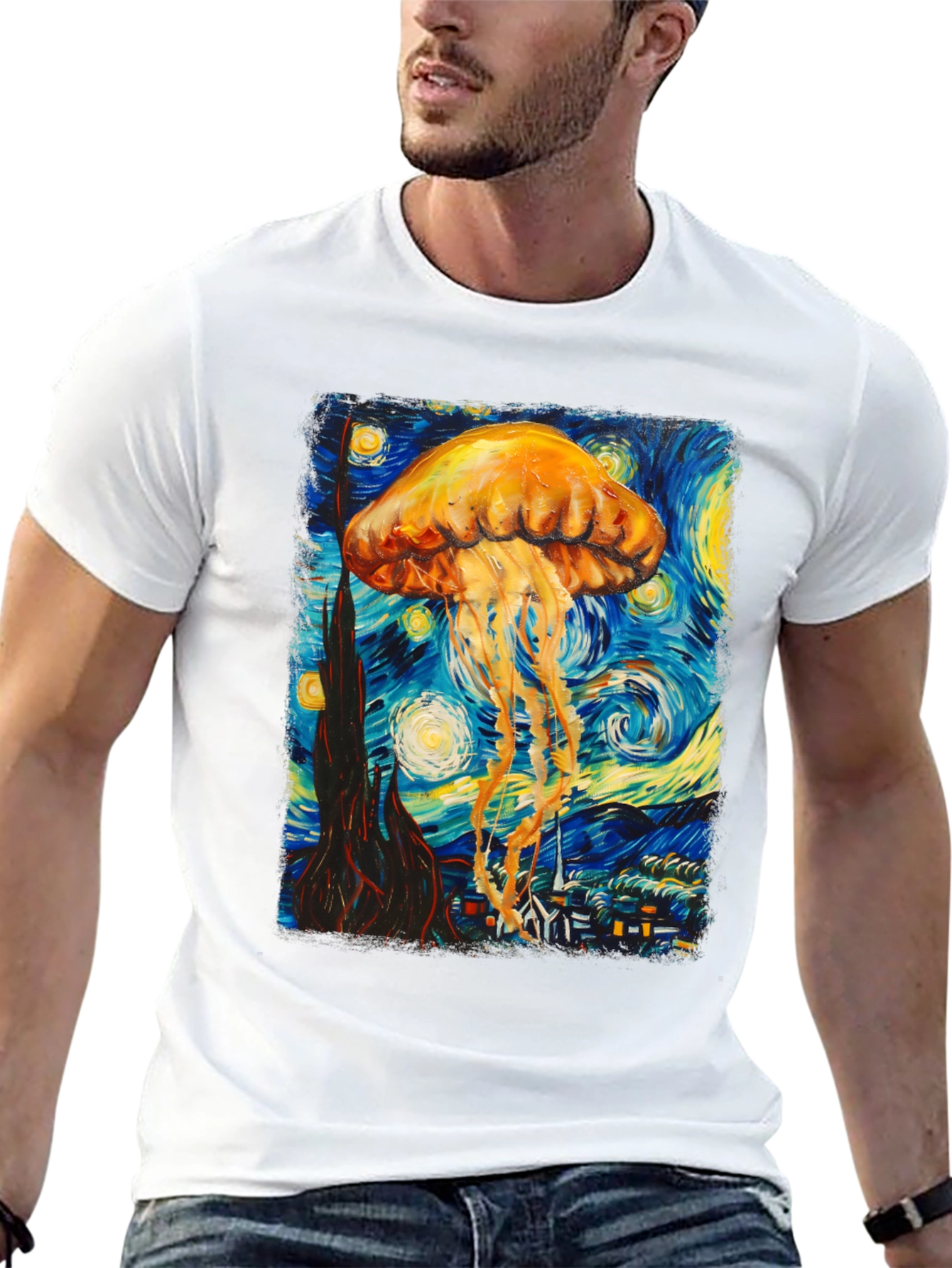 Starry Jellyfish Graphic Tee