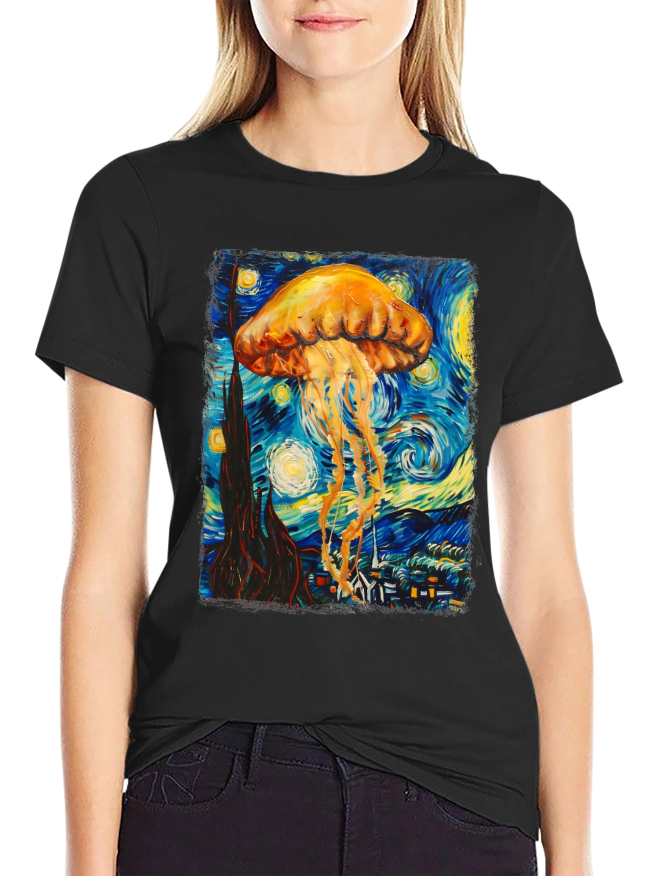 Starry Jellyfish Graphic Tee