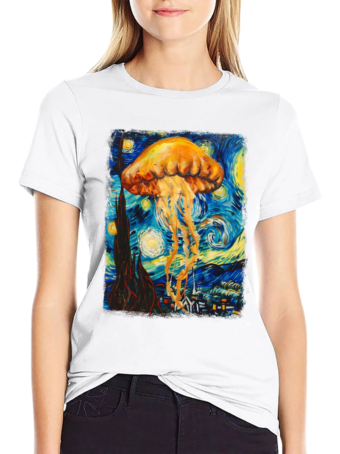 Starry Jellyfish Graphic Tee