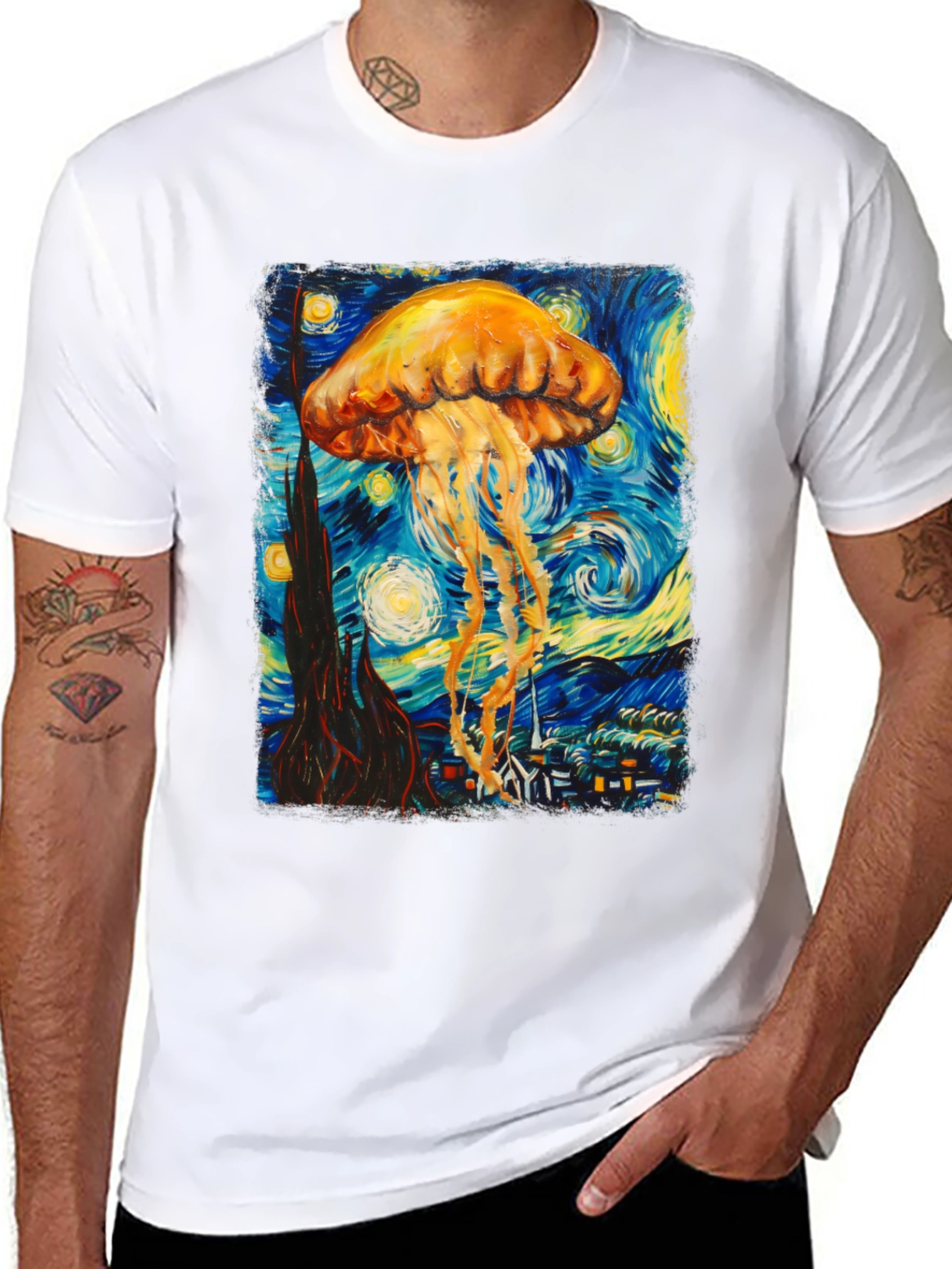 Starry Jellyfish Graphic Tee