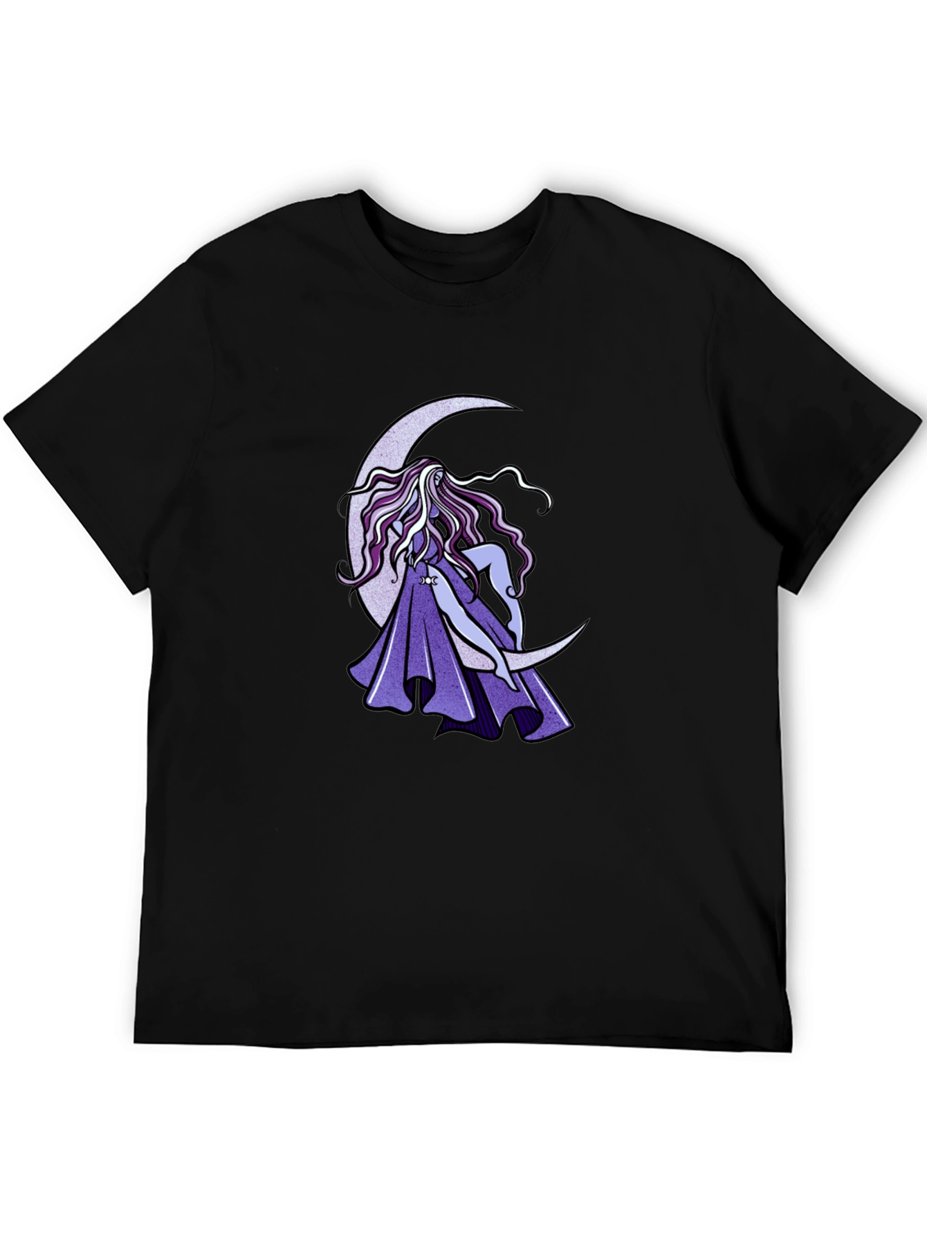 Moon Goddess Graphic Black T-Shirt