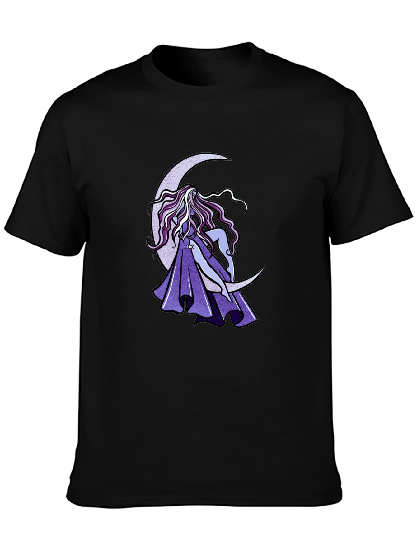 Moon Goddess Graphic Black T-Shirt