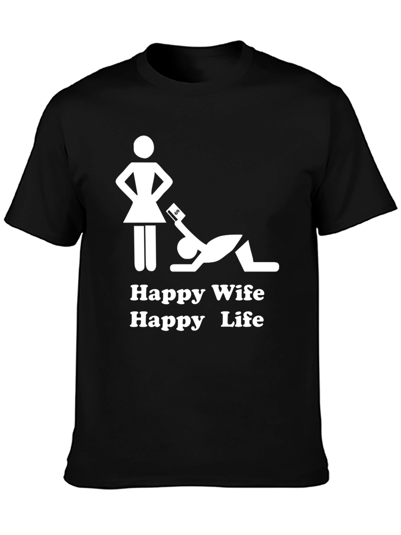 Happy Wife Happy Life Graphic T-Shirt