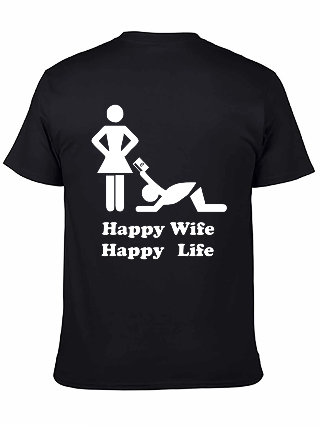 Happy Wife Happy Life Graphic T-Shirt