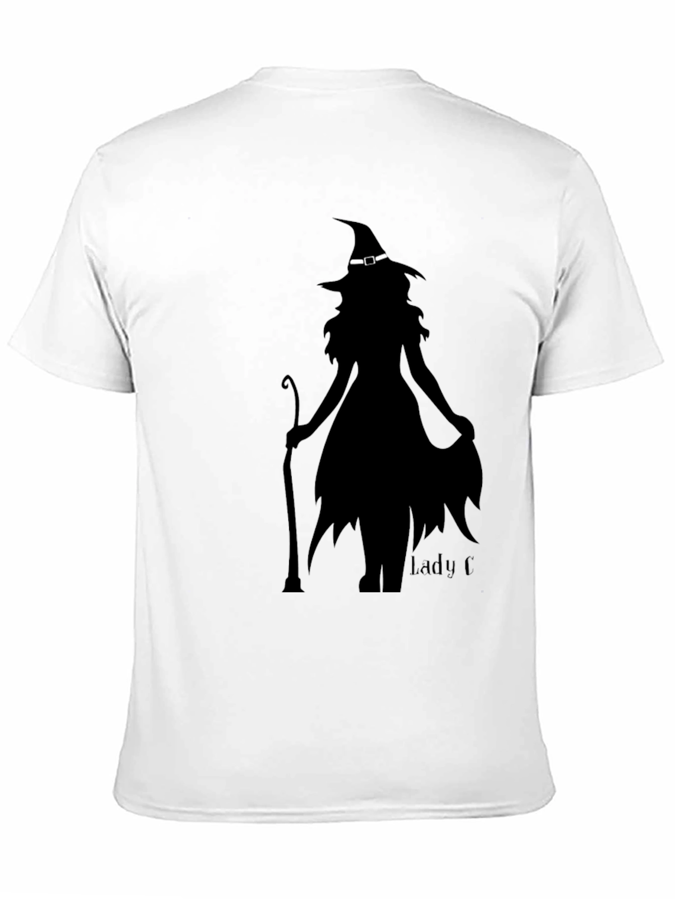 Witch Silhouette Graphic Tee - Halloween Style