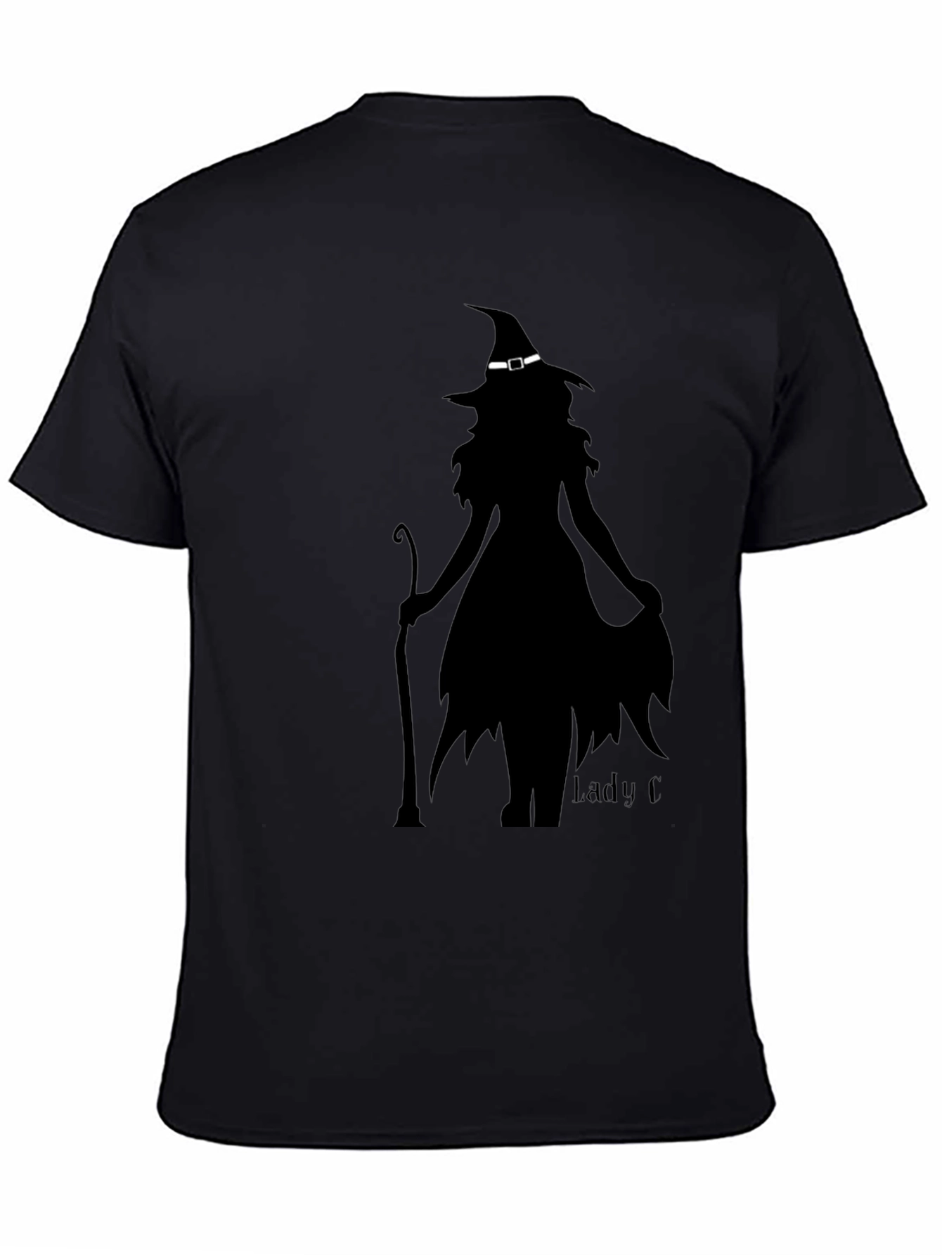 Witch Silhouette Graphic Tee - Halloween Style