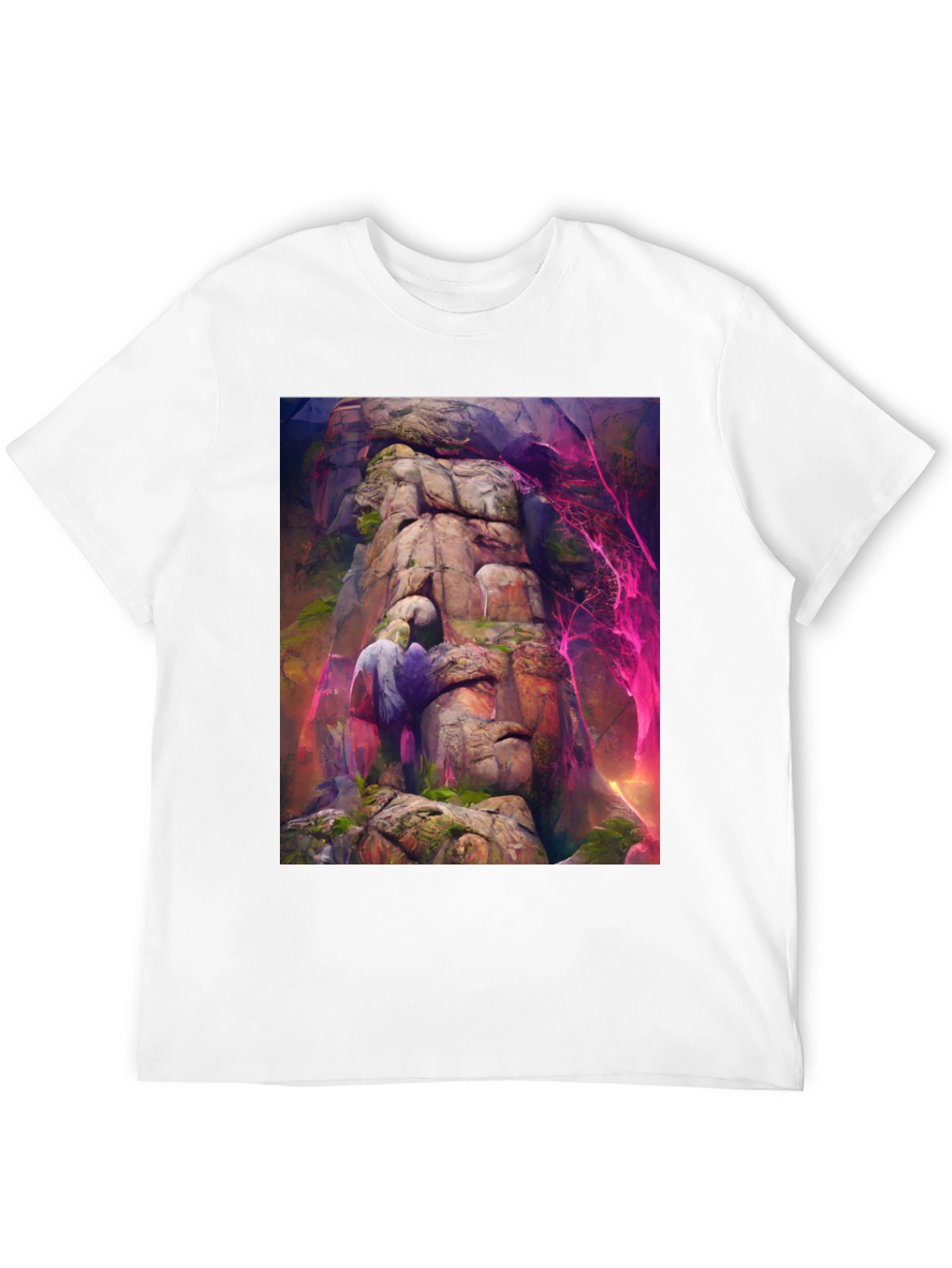 Mystical Mountain T-Shirt - Fantasy Art Tee