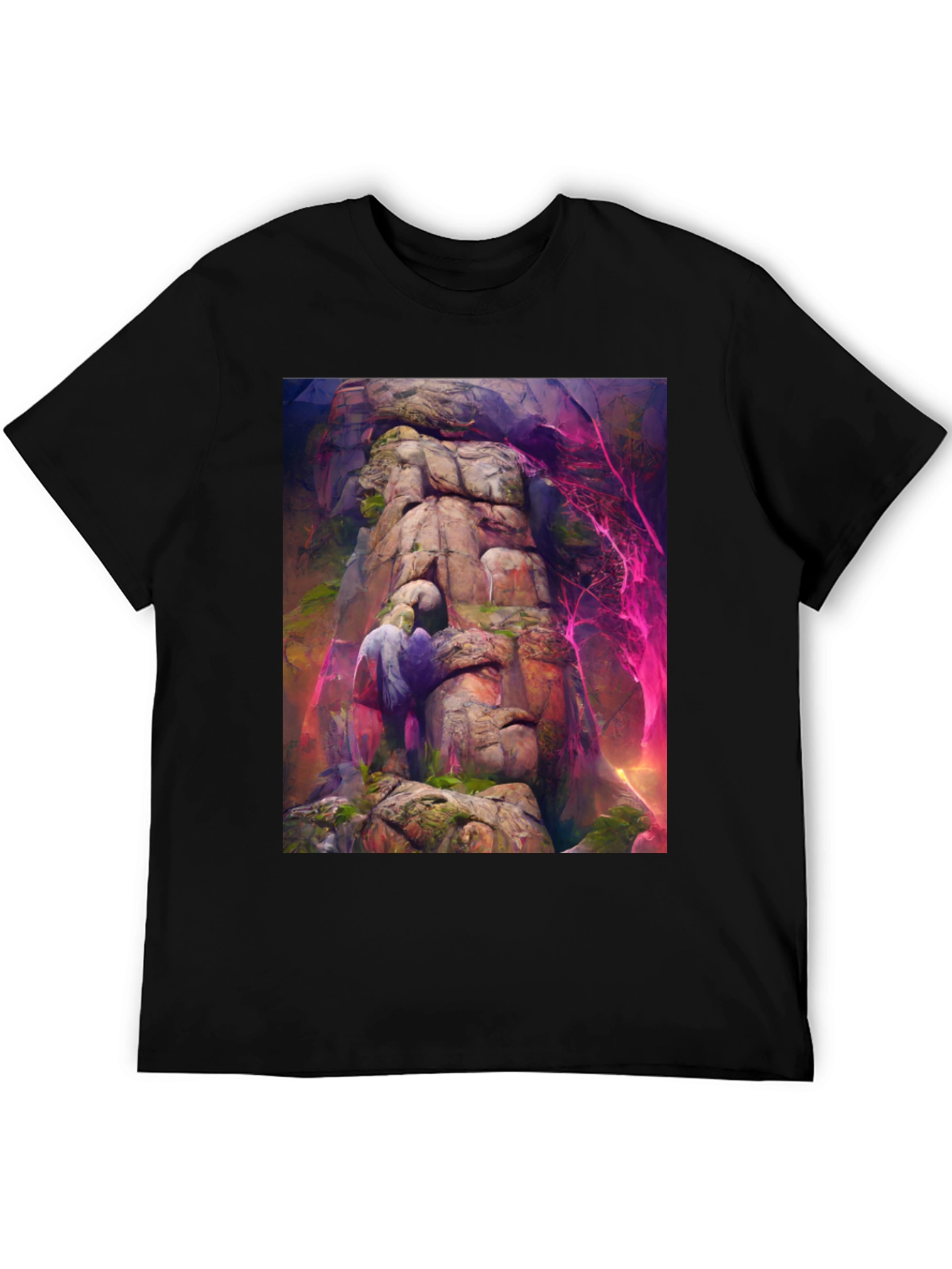 Mystical Mountain T-Shirt - Fantasy Art Tee