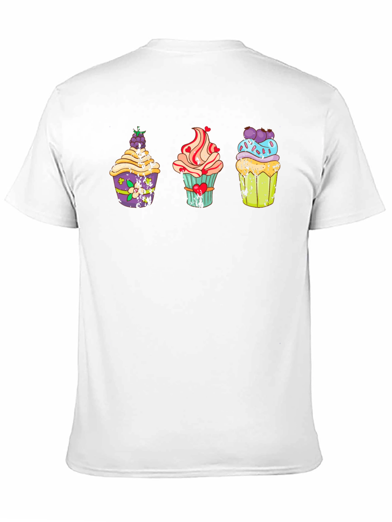 Cupcake Graphic T-Shirt - Unique Dessert Design Tee