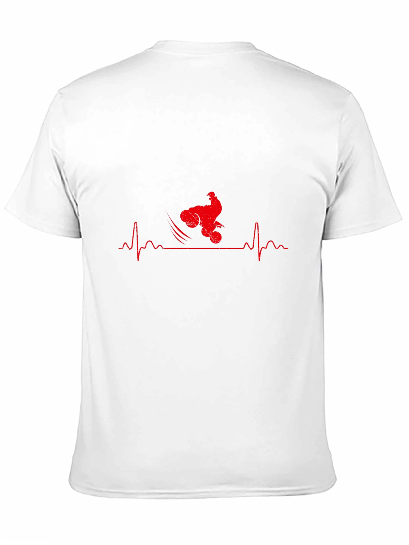Motorcycle Heartbeat Graphic T-Shirt