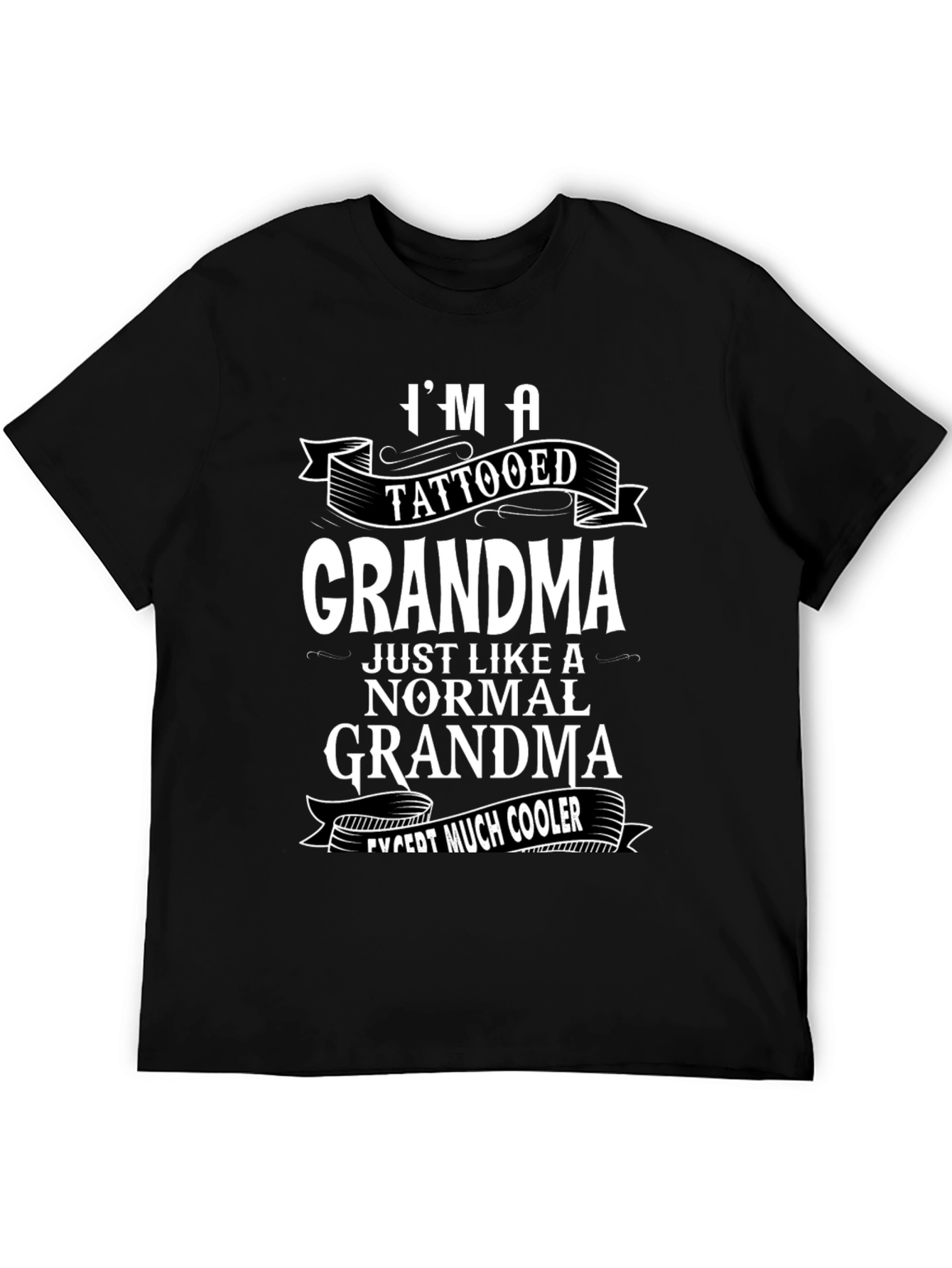 Tattooed Grandma Graphic Tee - Cool Grandmother Gift