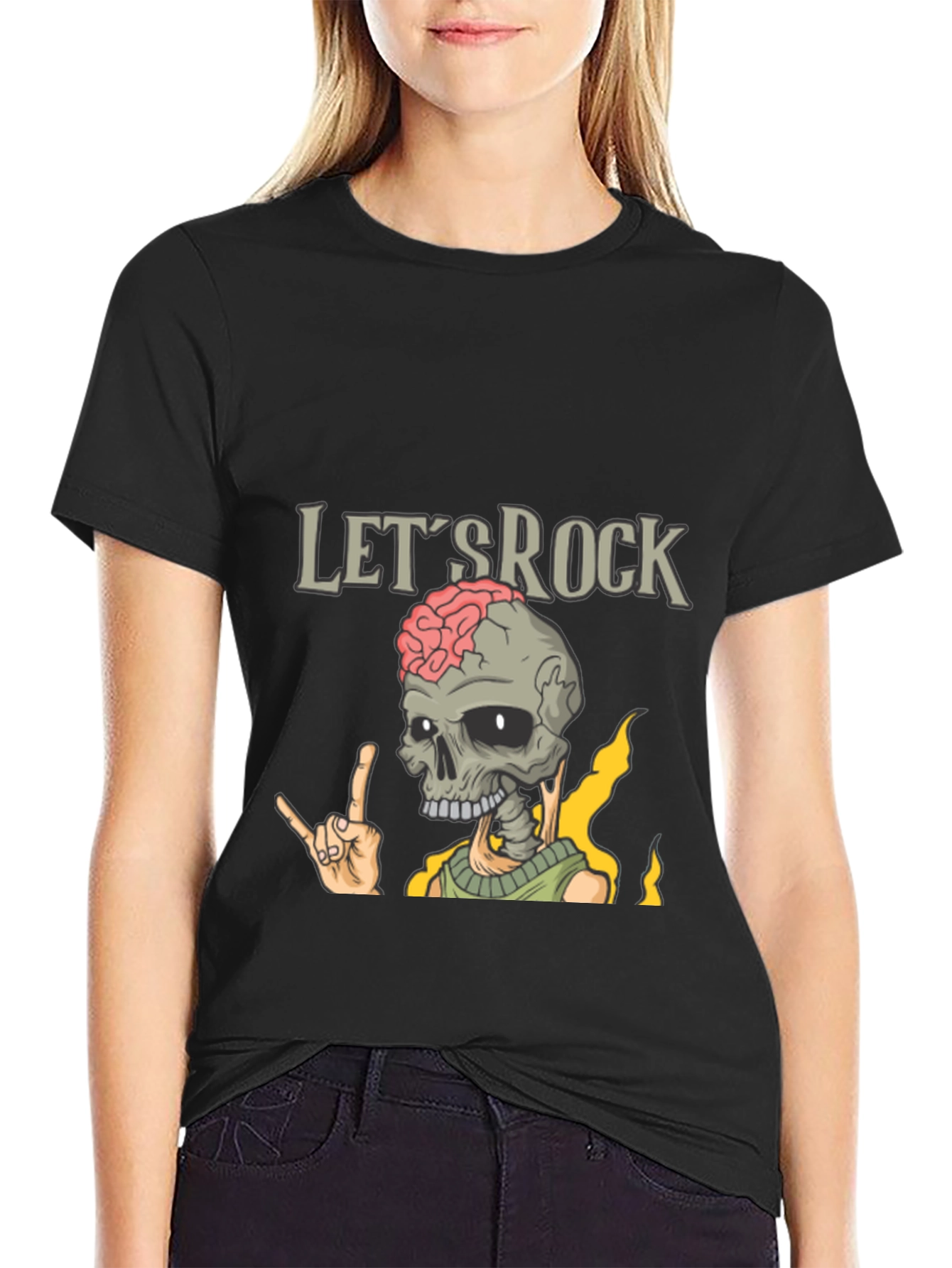 Lets Rock Skeleton T-Shirt