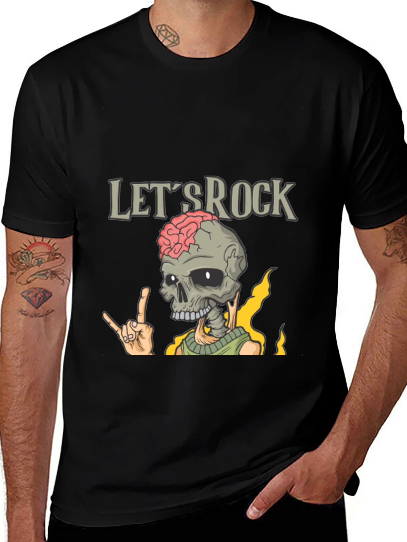 Lets Rock Skeleton T-Shirt