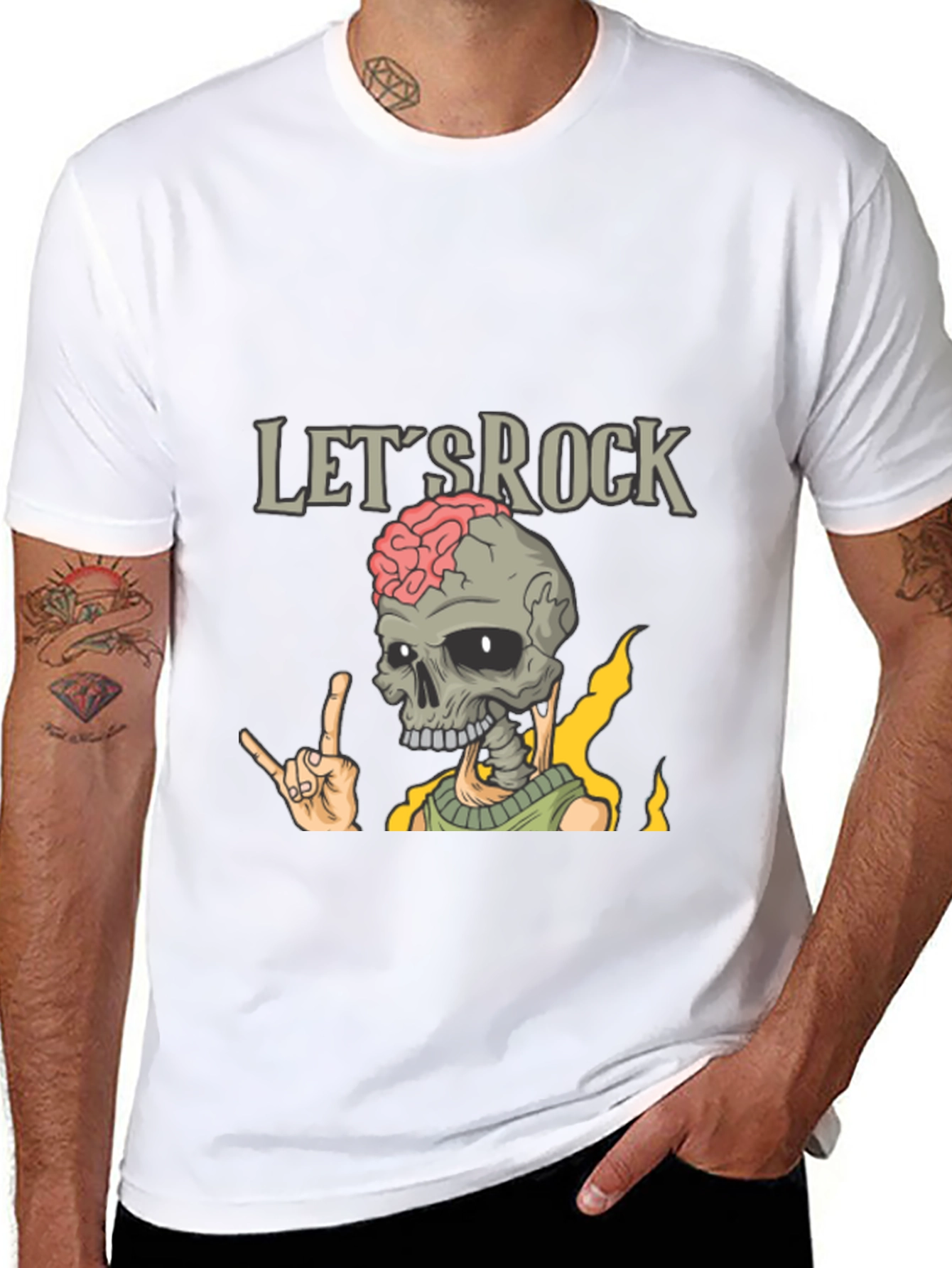 Lets Rock Skeleton T-Shirt