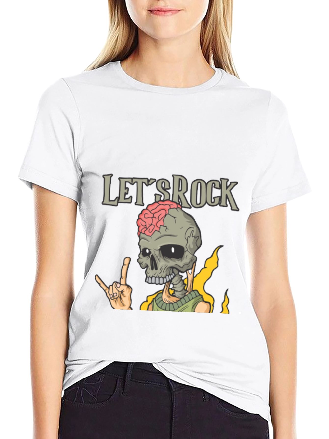 Lets Rock Skeleton T-Shirt