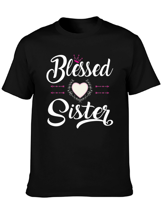 Blessed Sister Graphic Tee - Black