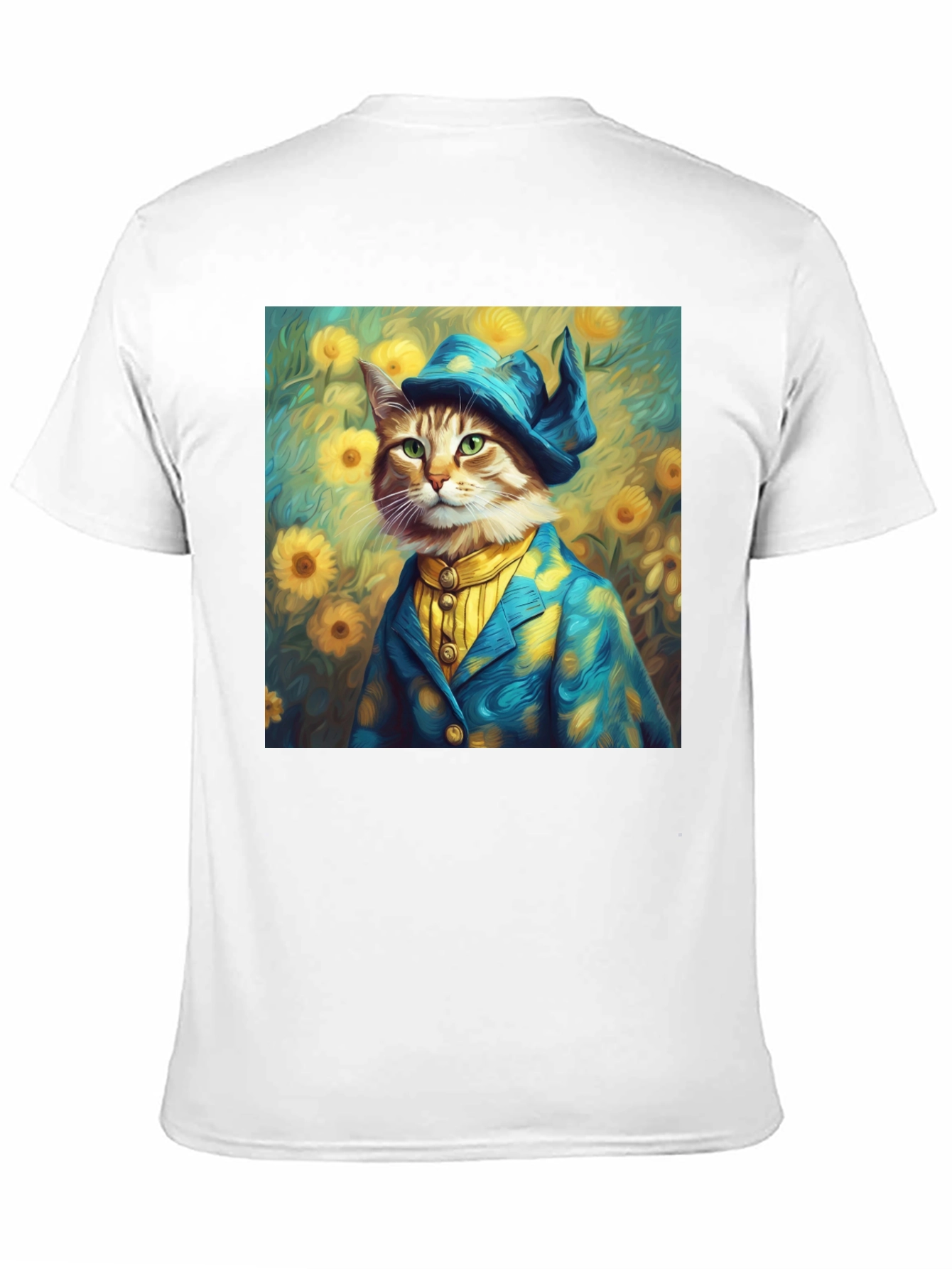 Dapper Cat Portrait T-Shirt