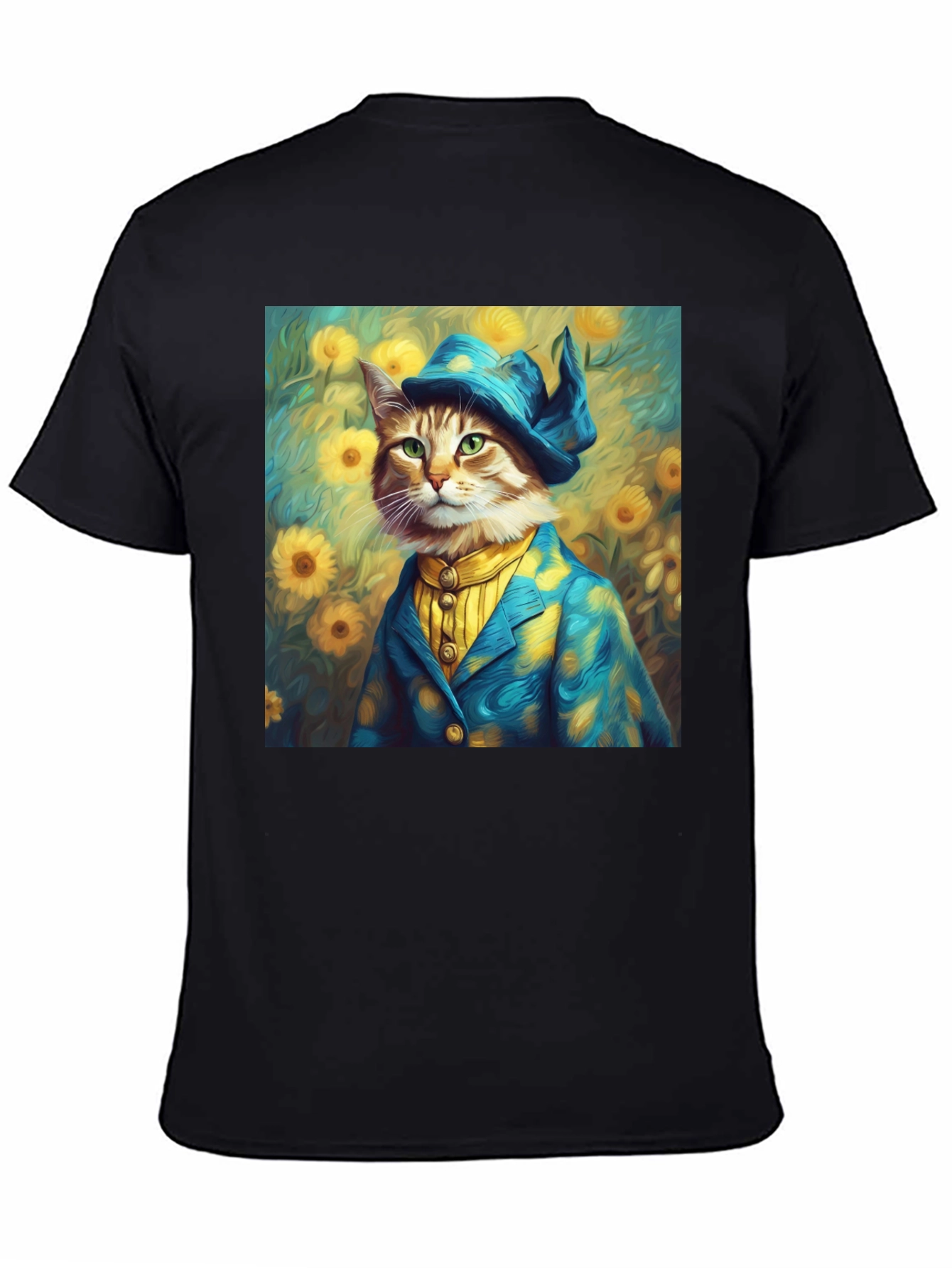 Dapper Cat Portrait T-Shirt