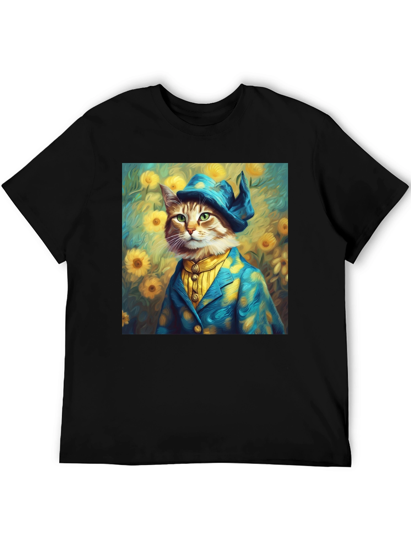 Dapper Cat Portrait T-Shirt