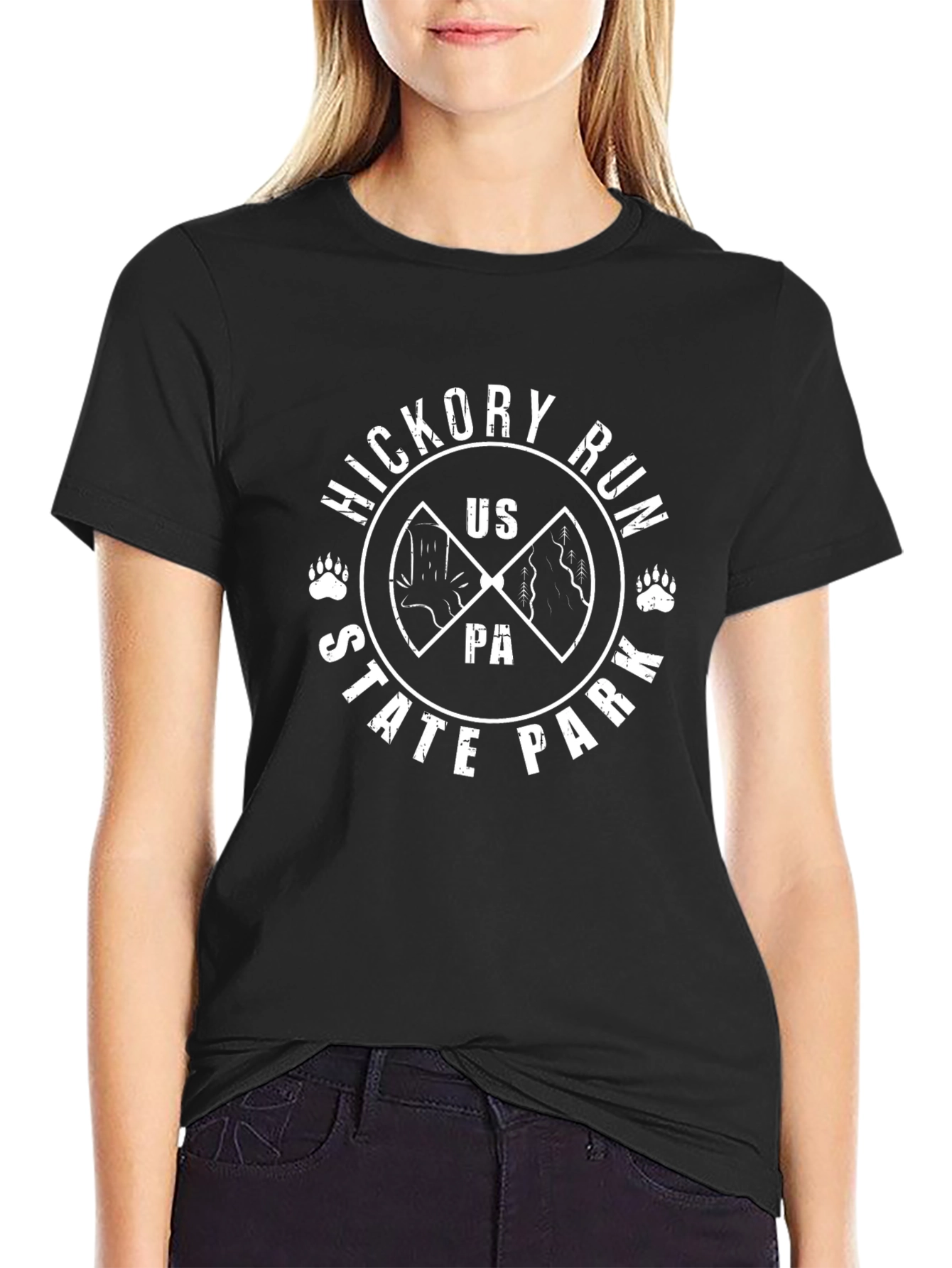 Hickory Run State Park T-Shirt - Black