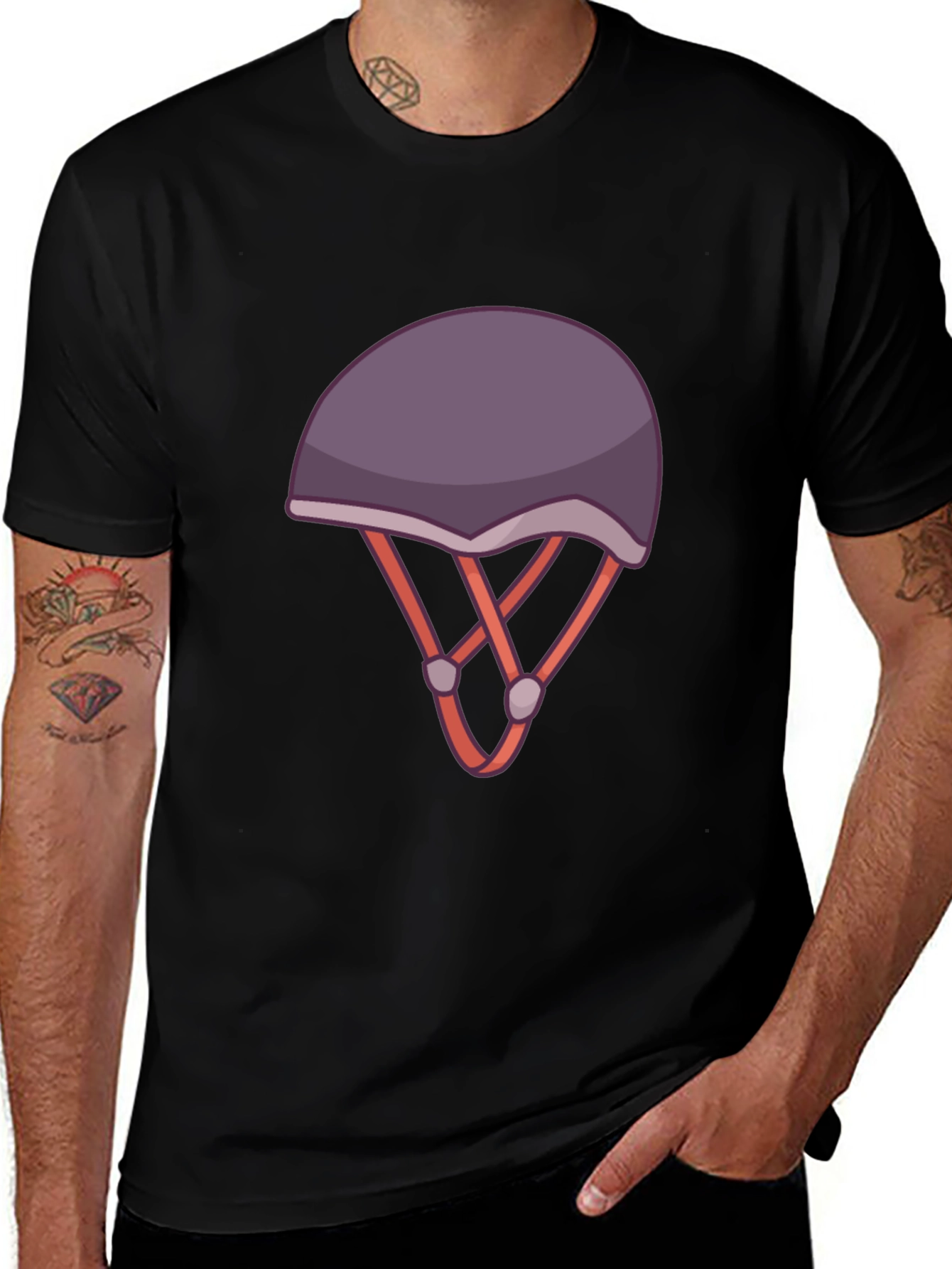 Helmet Graphic Tee - Stylish and Unique Design