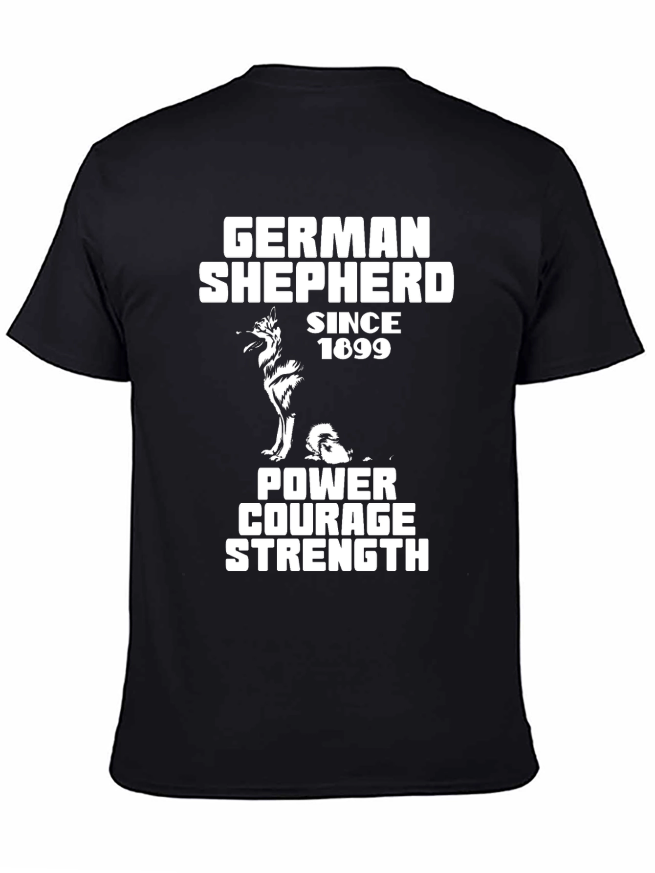 German Shepherd Power Graphic Tee - Dog Lover Shirt