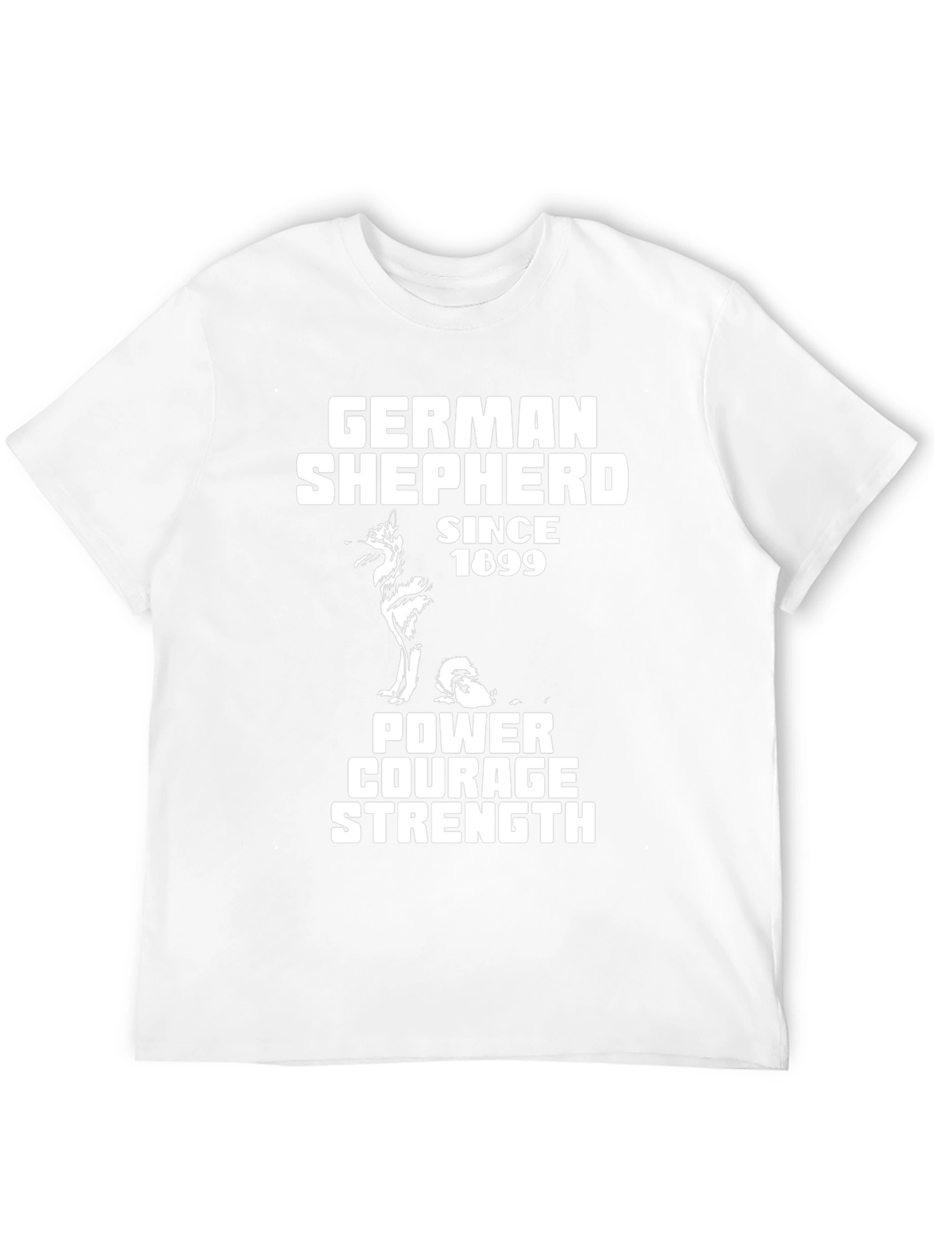 German Shepherd Power Graphic Tee - Dog Lover Shirt