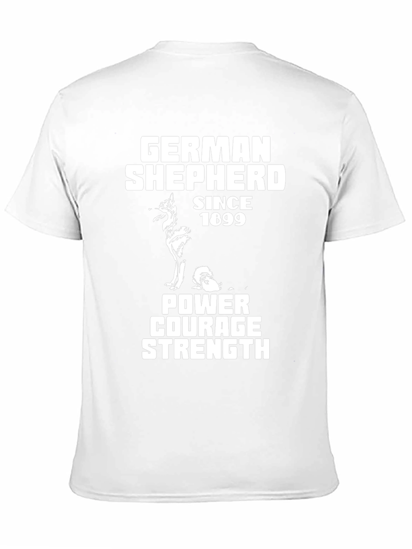 German Shepherd Power Graphic Tee - Dog Lover Shirt
