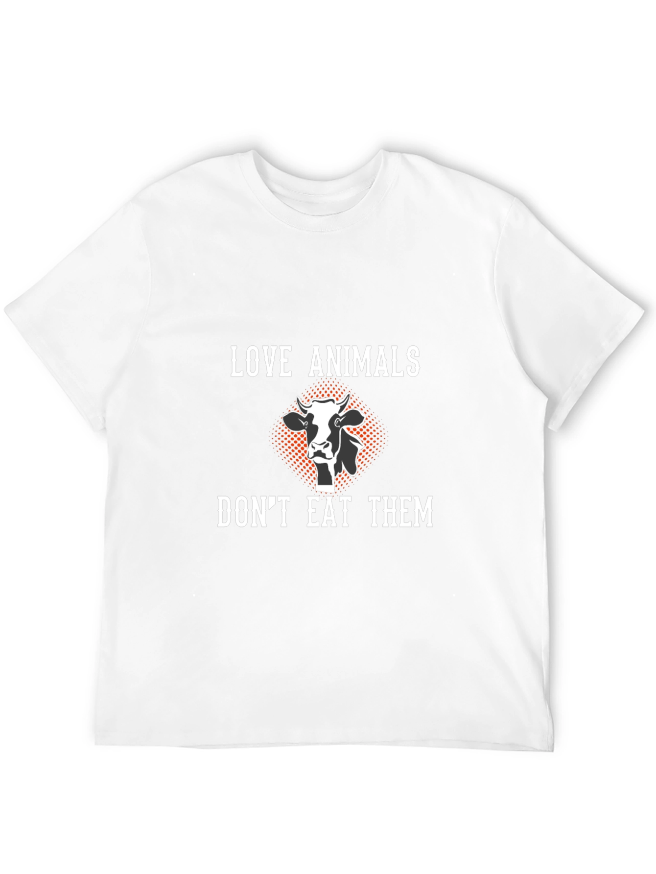 Love Animals Dont Eat Them Black T-Shirt