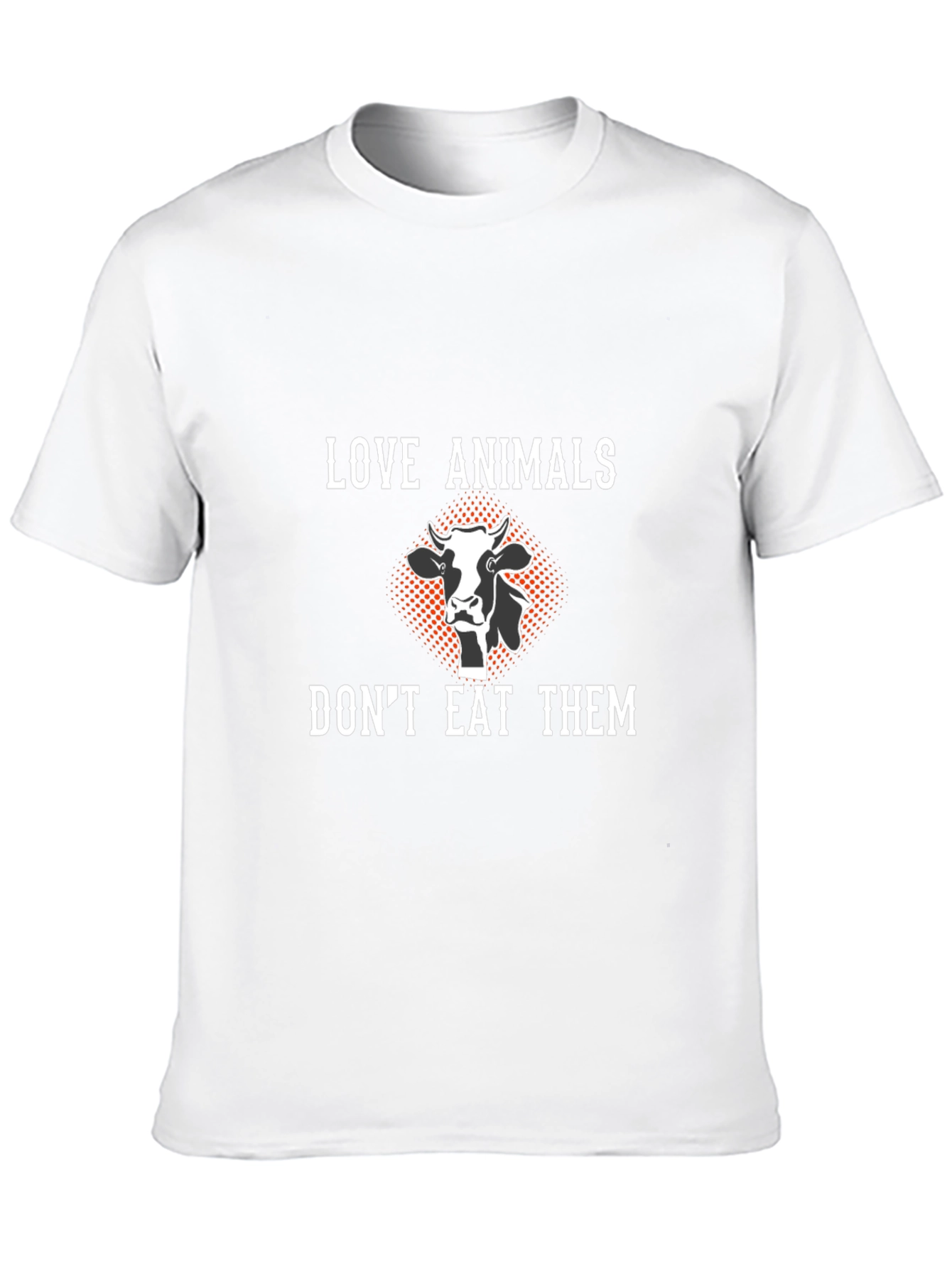 Love Animals Dont Eat Them Black T-Shirt