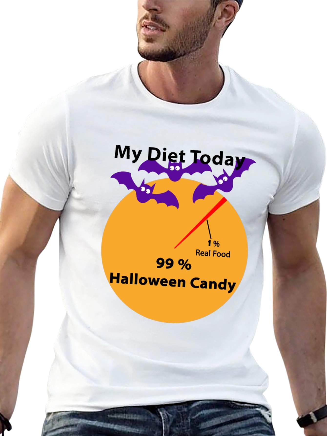 Halloween Candy Diet T-Shirt | Funny Seasonal Tee