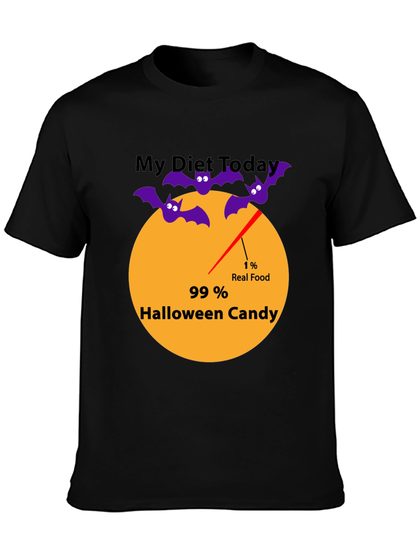 Halloween Candy Diet T-Shirt | Funny Seasonal Tee
