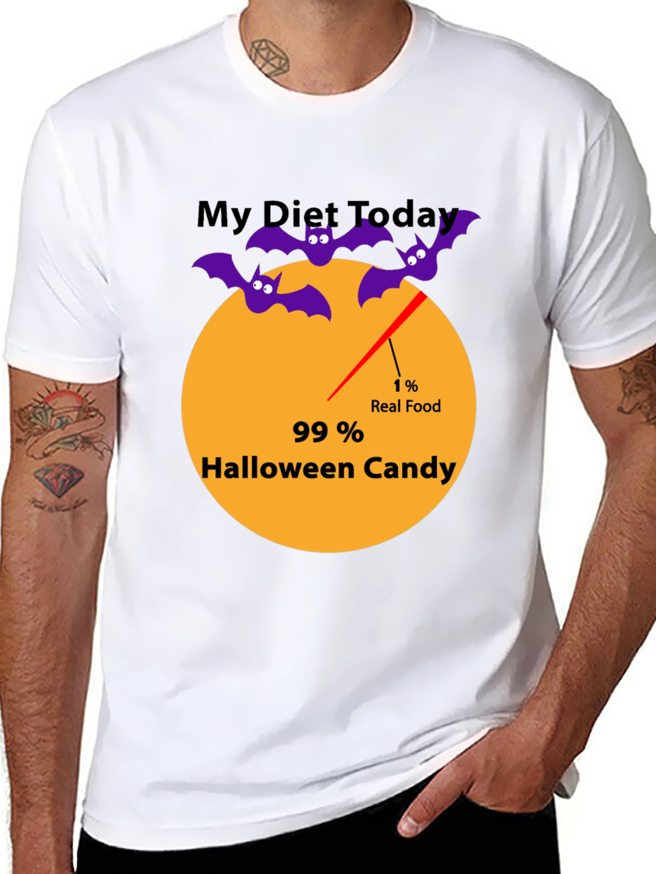 Halloween Candy Diet T-Shirt | Funny Seasonal Tee