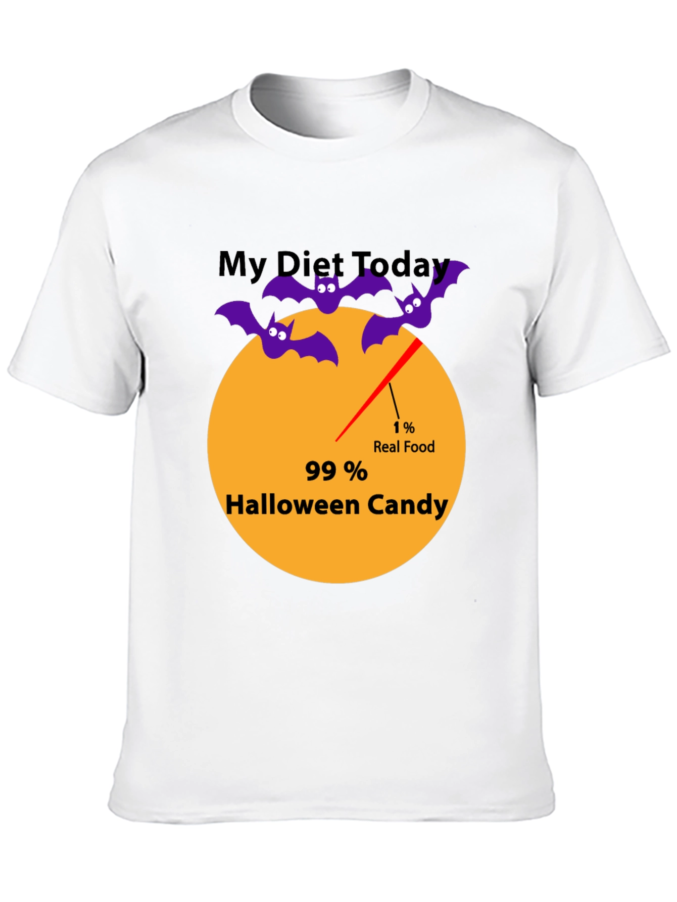 Halloween Candy Diet T-Shirt | Funny Seasonal Tee