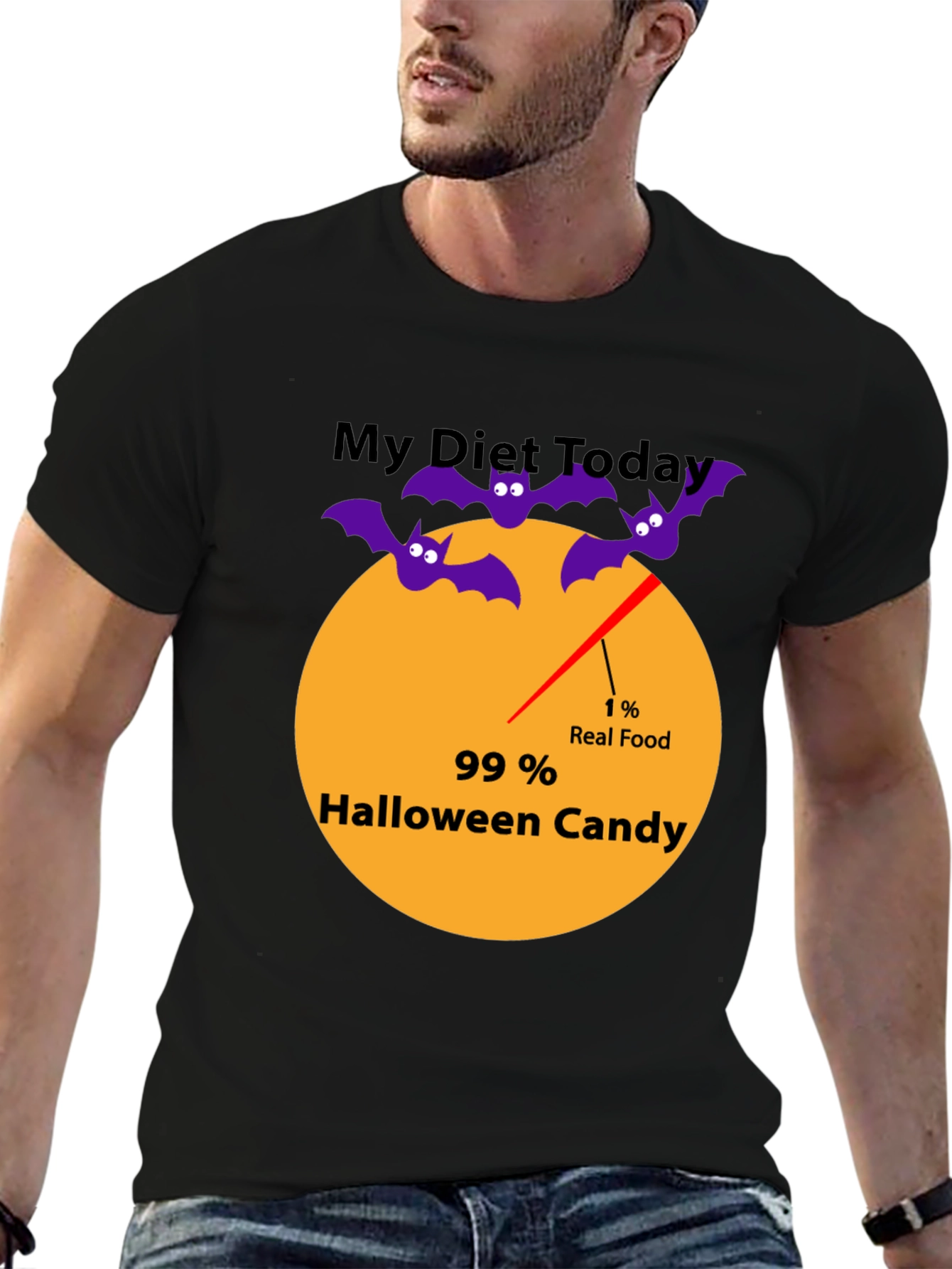 Halloween Candy Diet T-Shirt | Funny Seasonal Tee