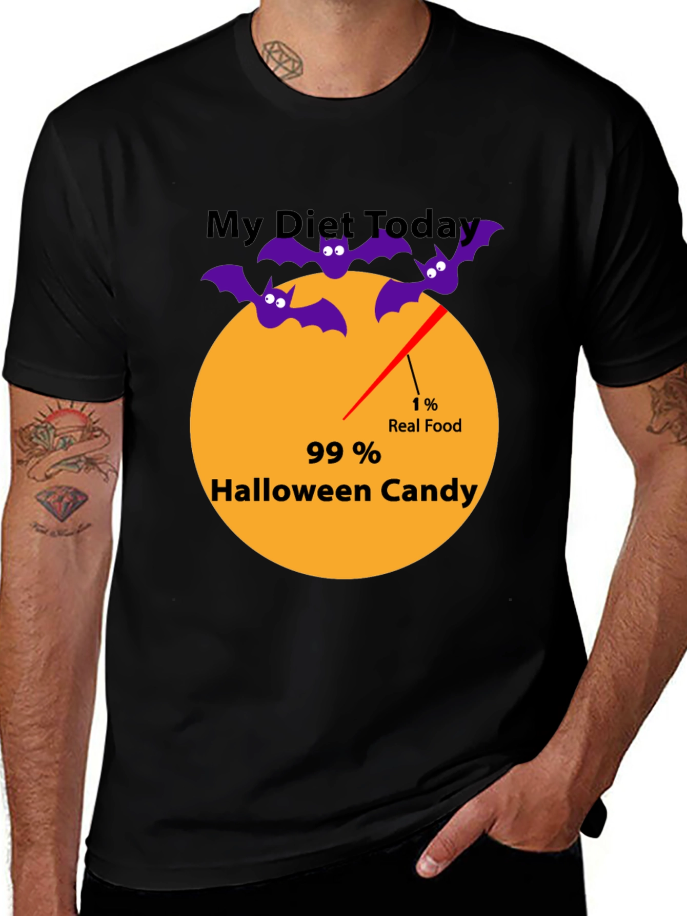 Halloween Candy Diet T-Shirt | Funny Seasonal Tee