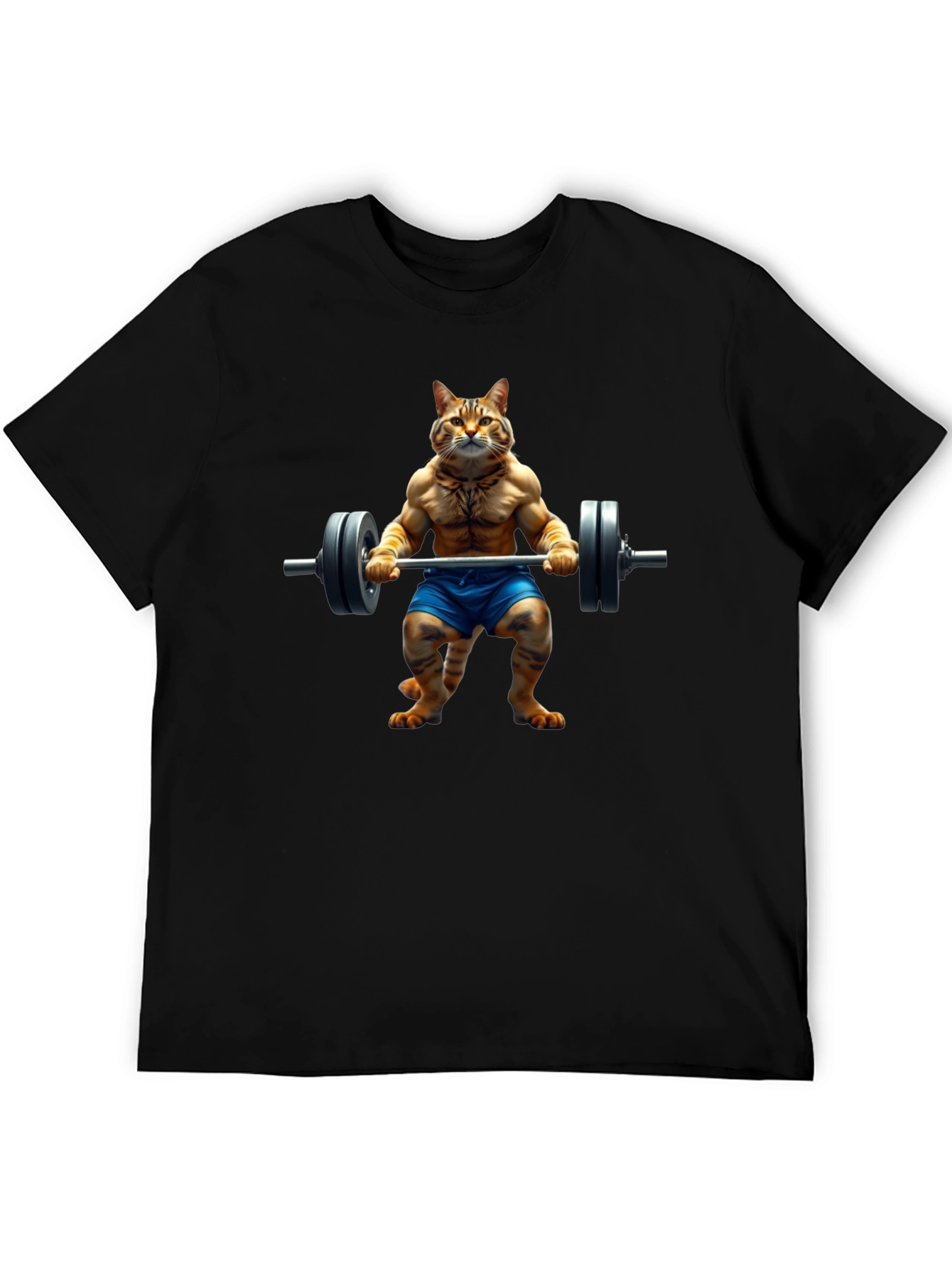 Cat Lifting Weights T-Shirt