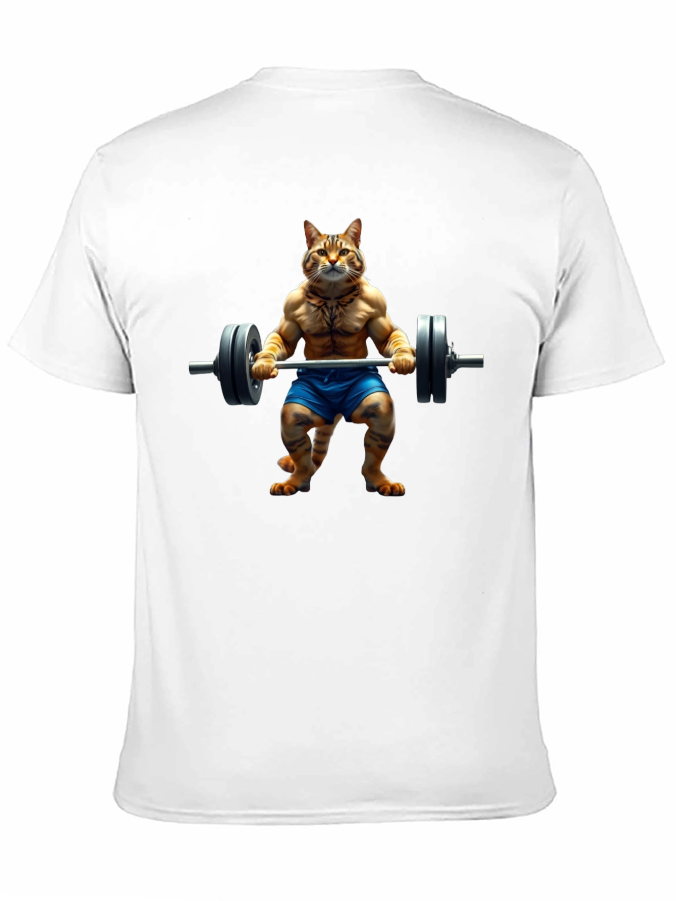 Cat Lifting Weights T-Shirt