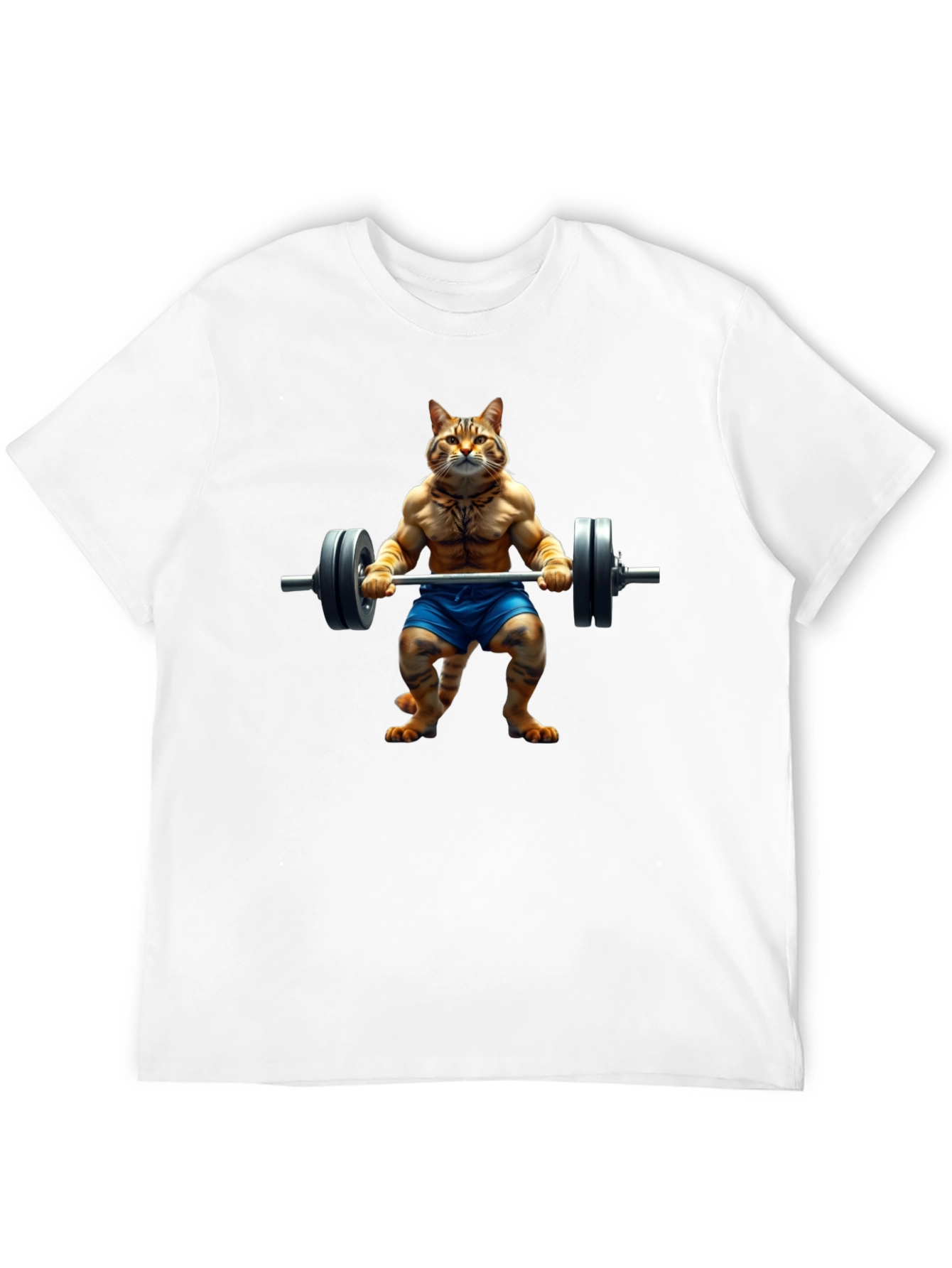 Cat Lifting Weights T-Shirt