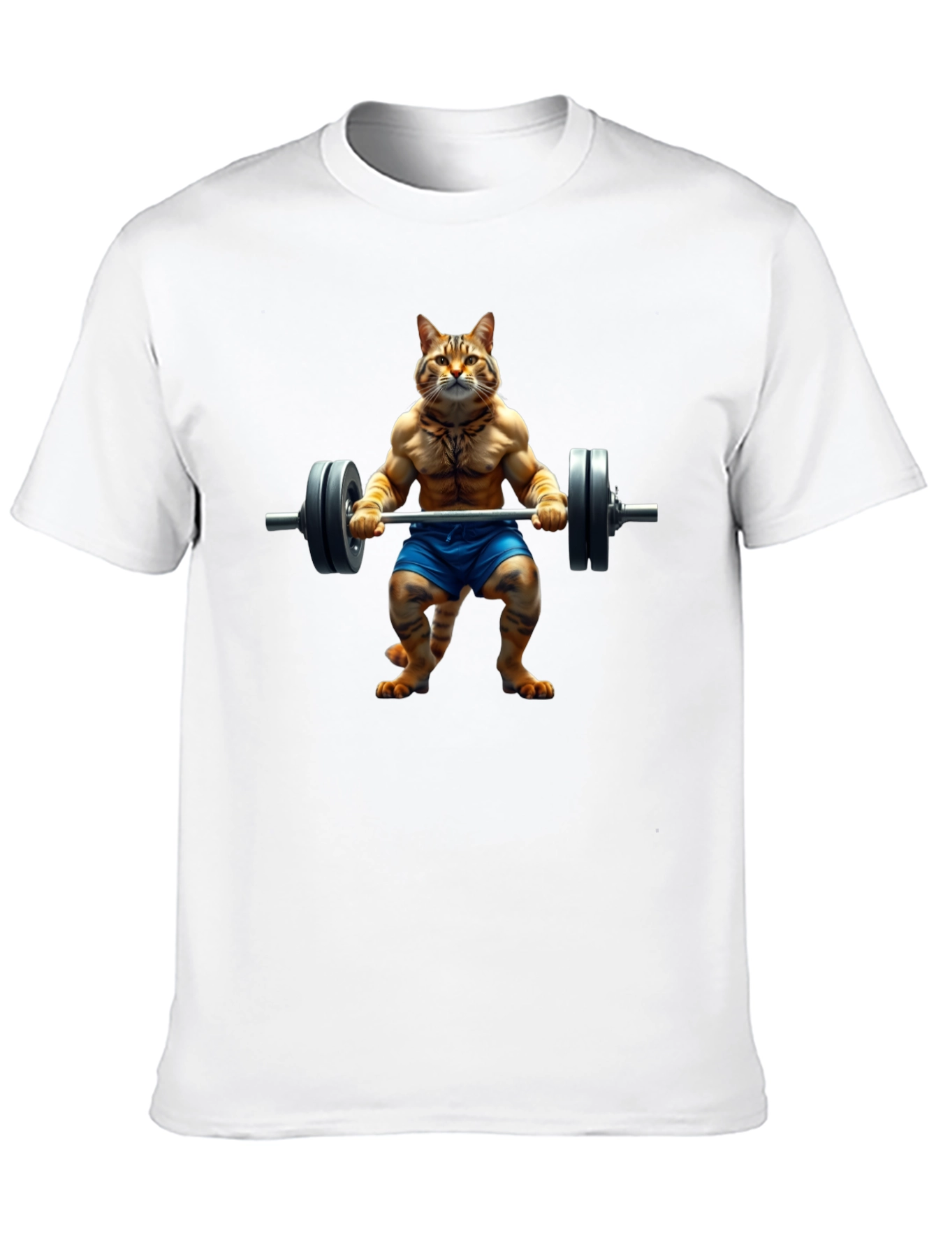 Cat Lifting Weights T-Shirt
