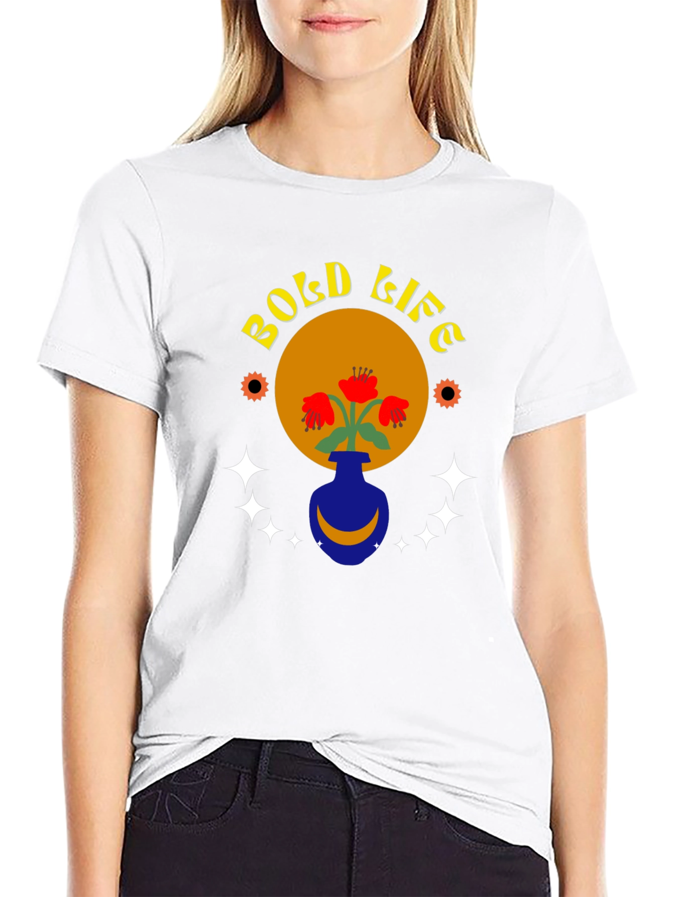 Bold Life Graphic Tee - Unique Artistic Design