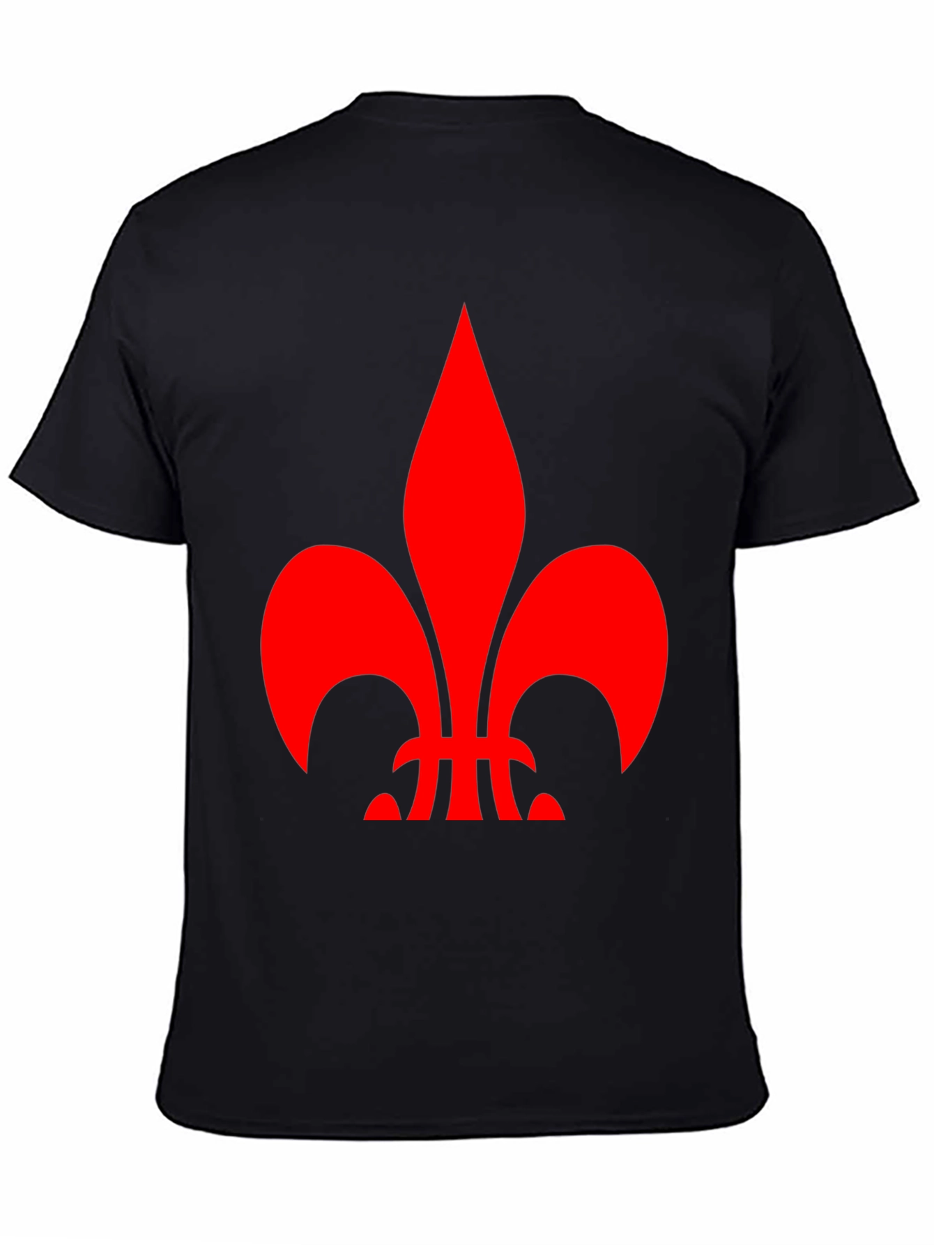 Fleur-de-lis Graphic Tee - Stylish Black Shirt