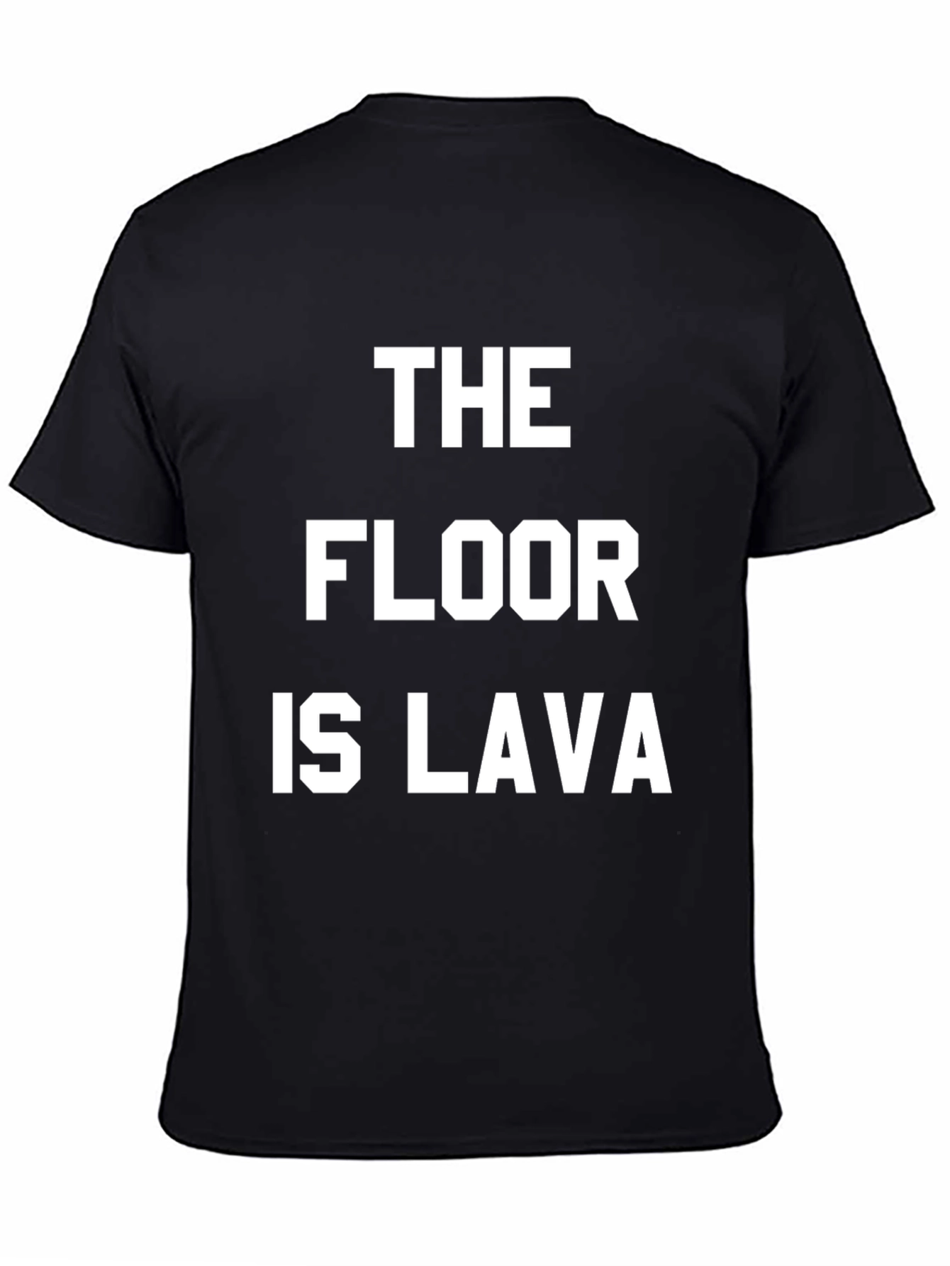 The Floor is Lava Black Cotton Tee