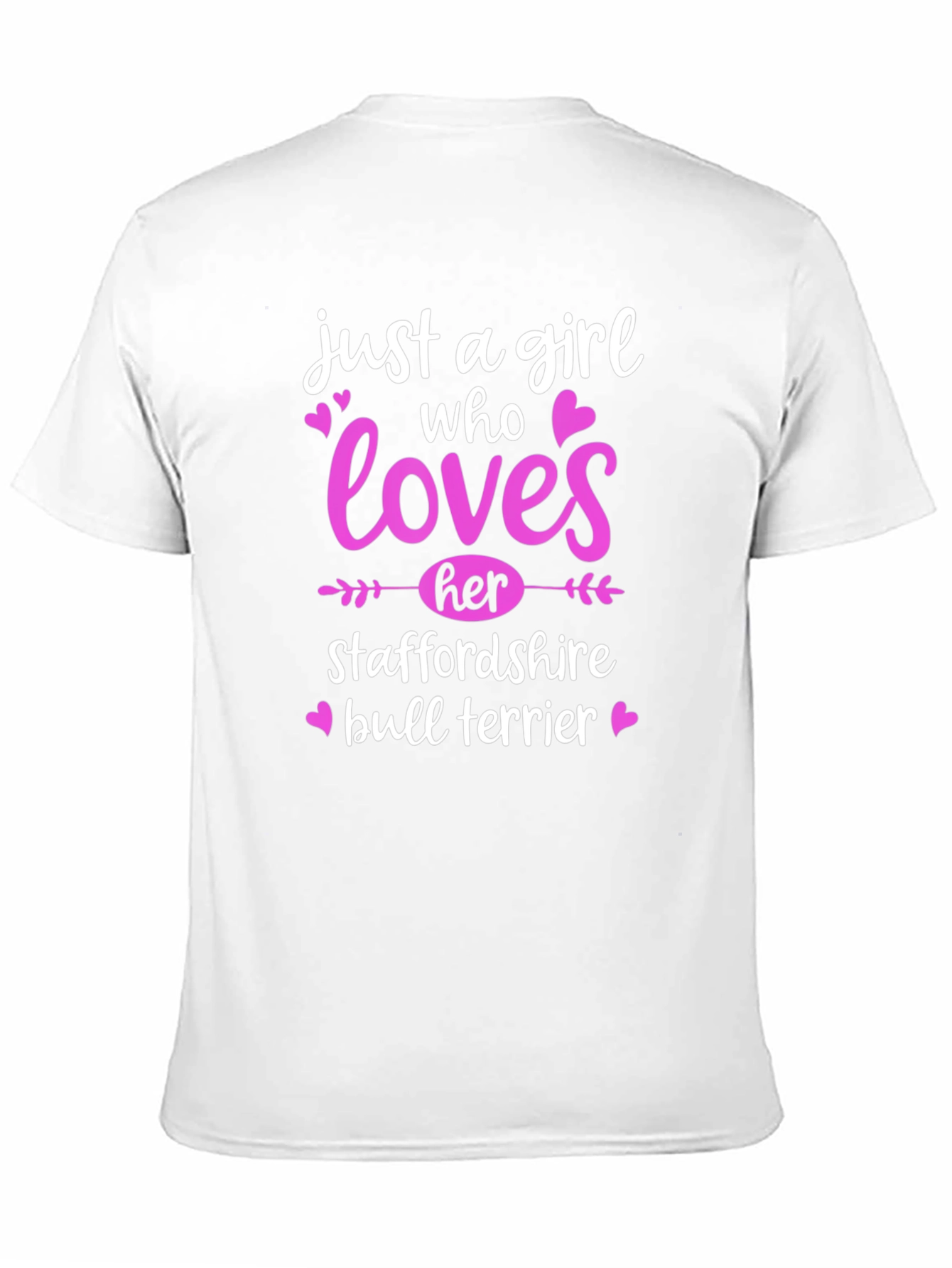 Girl Who Loves Staffordshire Bull Terrier T-Shirt