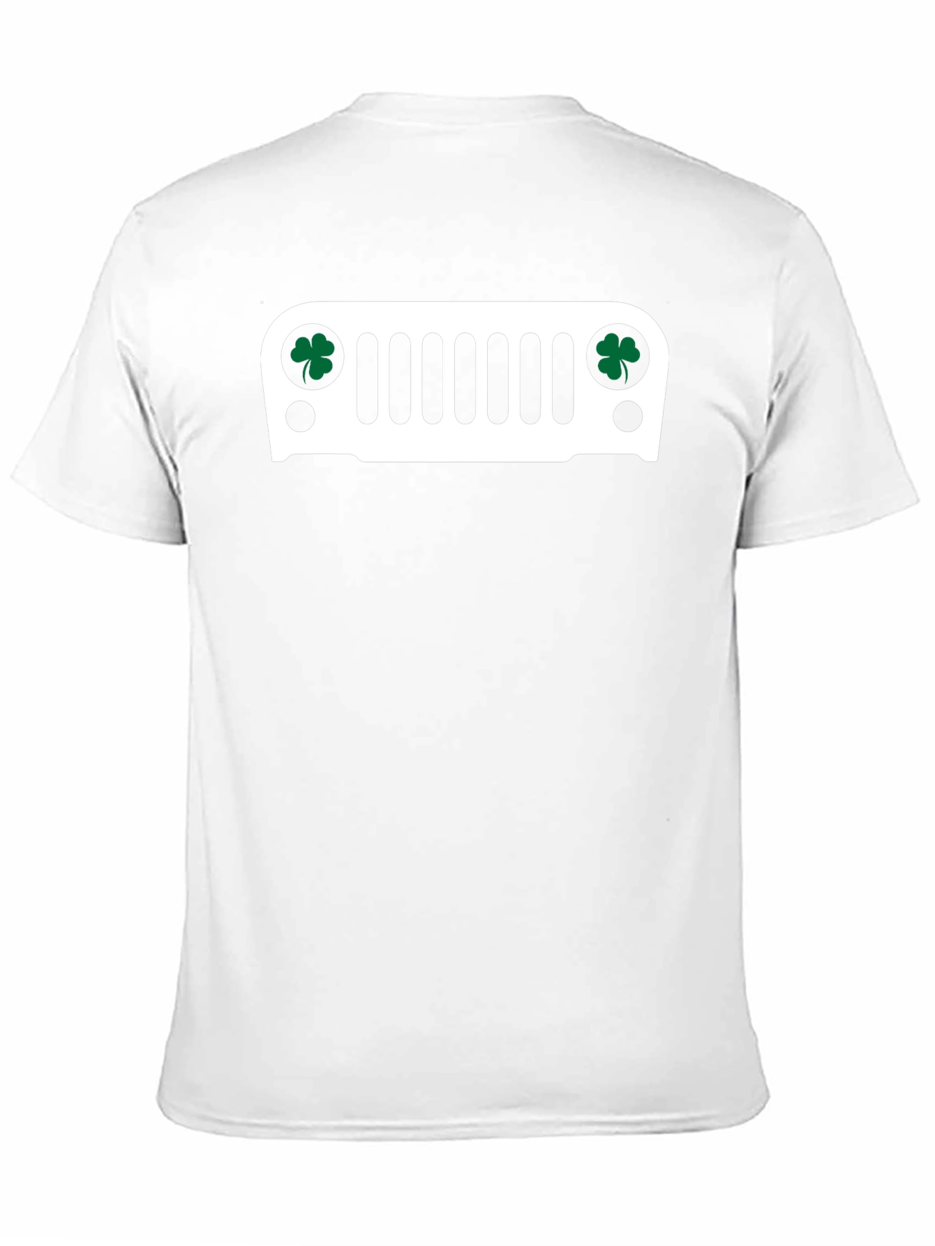 St. Patricks Day Jeep Grille Black T-Shirt